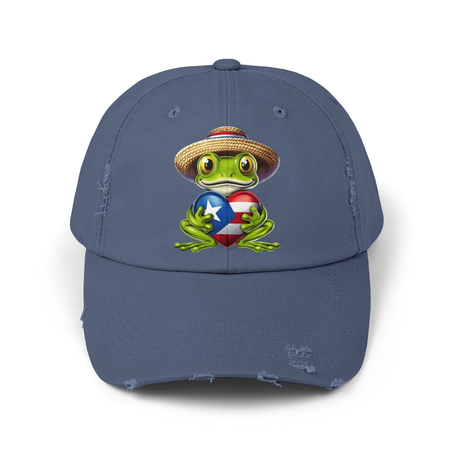 Borinquen Style: Puerto Rican Heritage Hats Unisex Distressed Cap