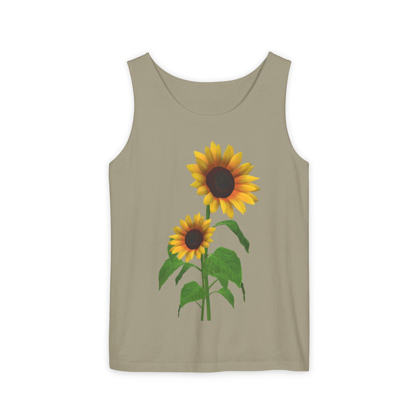 Sunflower Unisex Tank Top - Relaxed Summer Wear, Gift for Garden Lovers, Casual Beach Vibes, Perfect for Spring Celebrations, Gift Idea