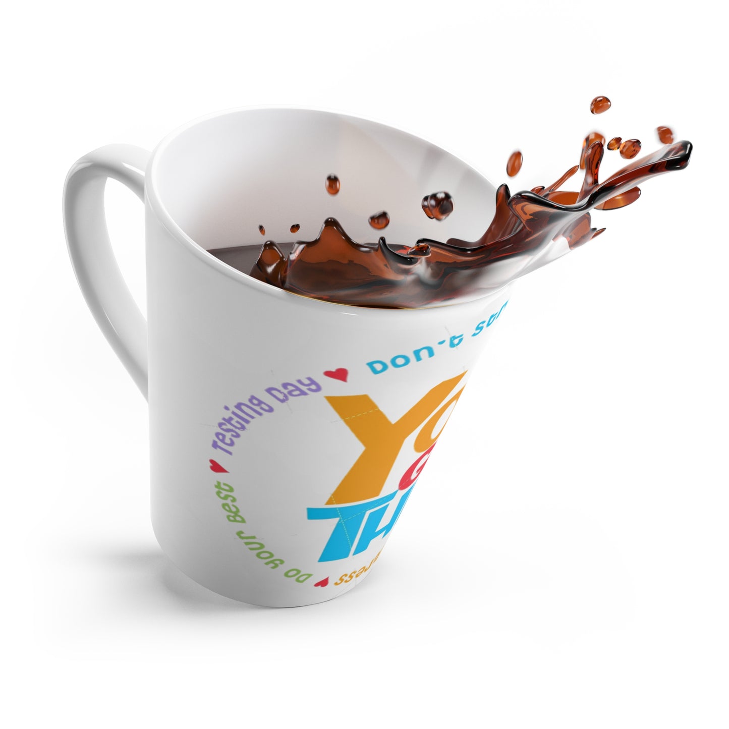Start your day with meaning. Motivational Latte Mug -