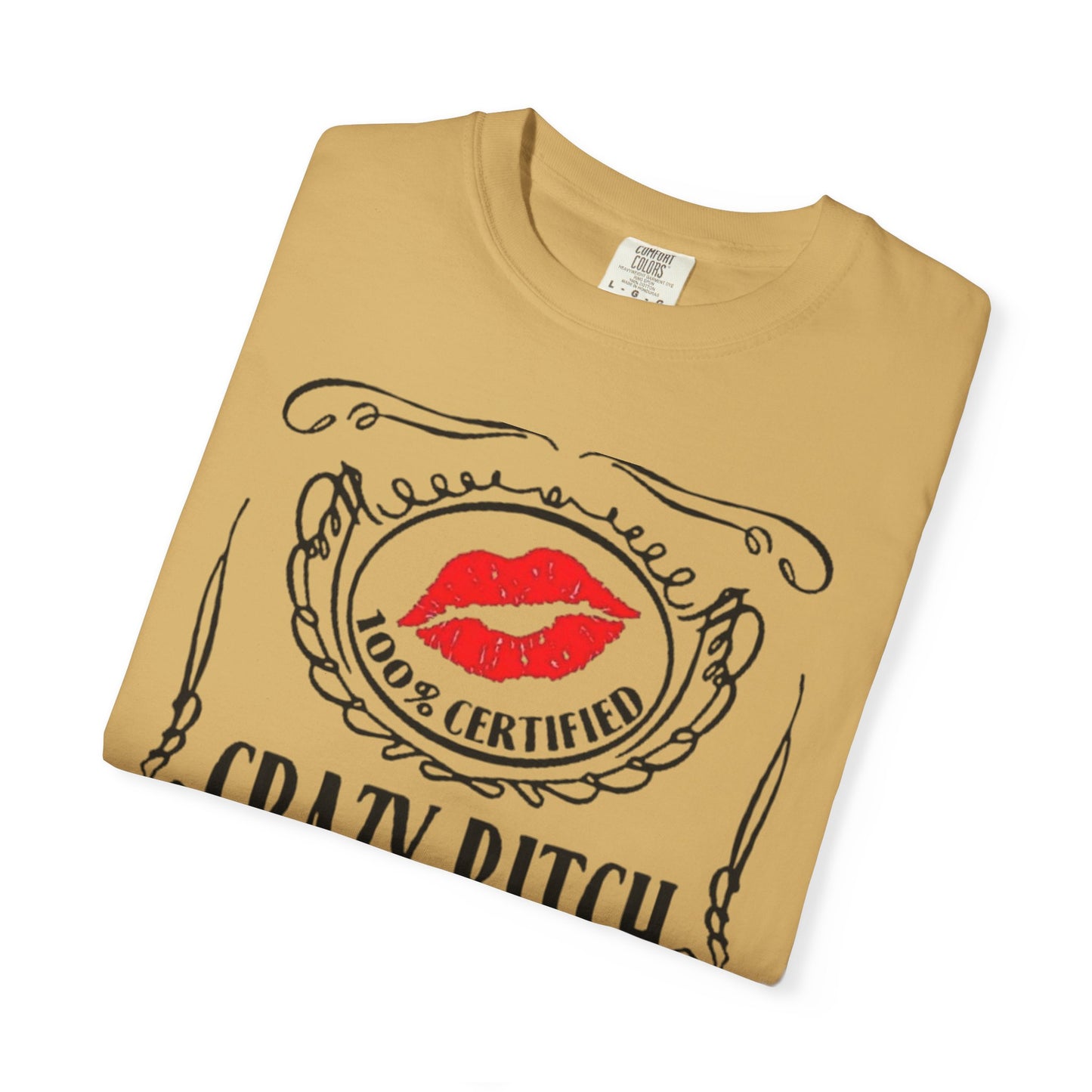 Sarcasm in Style – Funny Graphic Tee" Crazy Bitch Unisex T-Shirt | Fun Casual Wear, Gift for Friends, Birthday Humor Tee, Playful Statement Shirt,