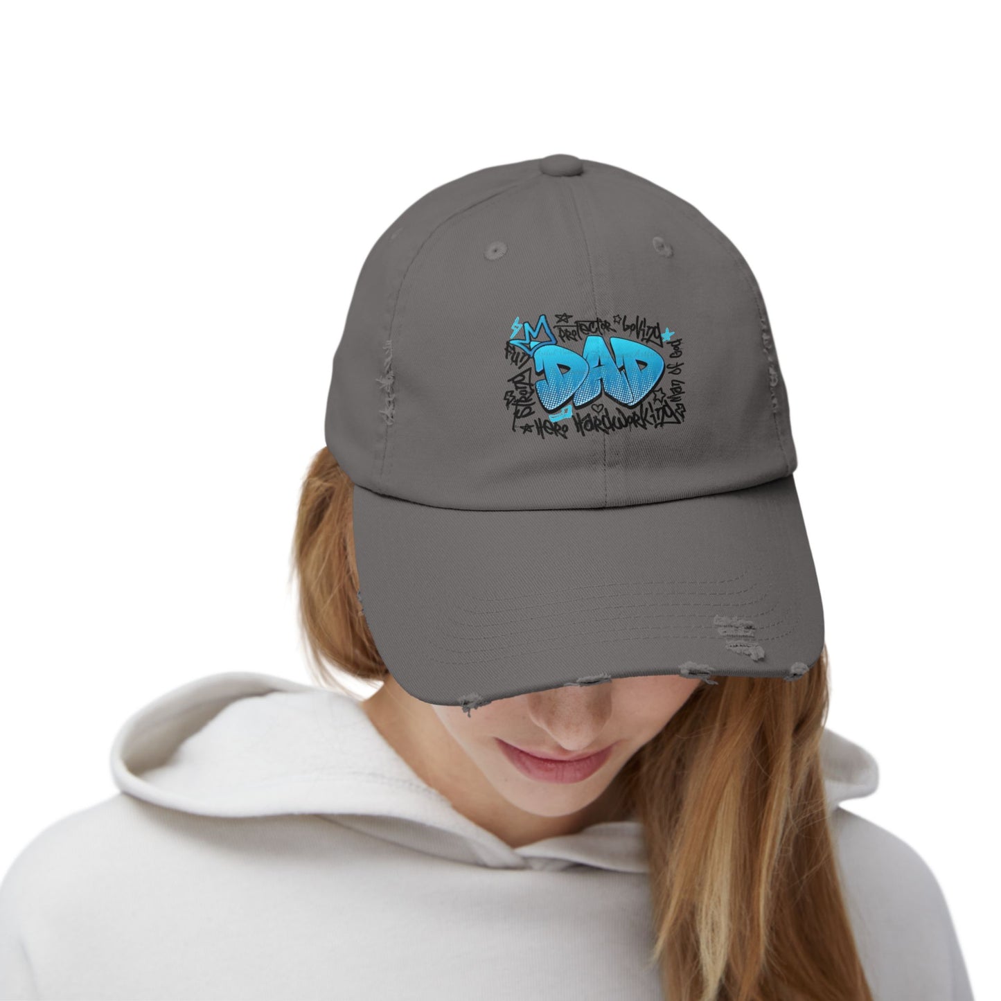 Cool Dad Distressed Cap | Fun Gift for Father's Day, Casual Wear, Unique Style, Vintage Hat, Dad Gifts