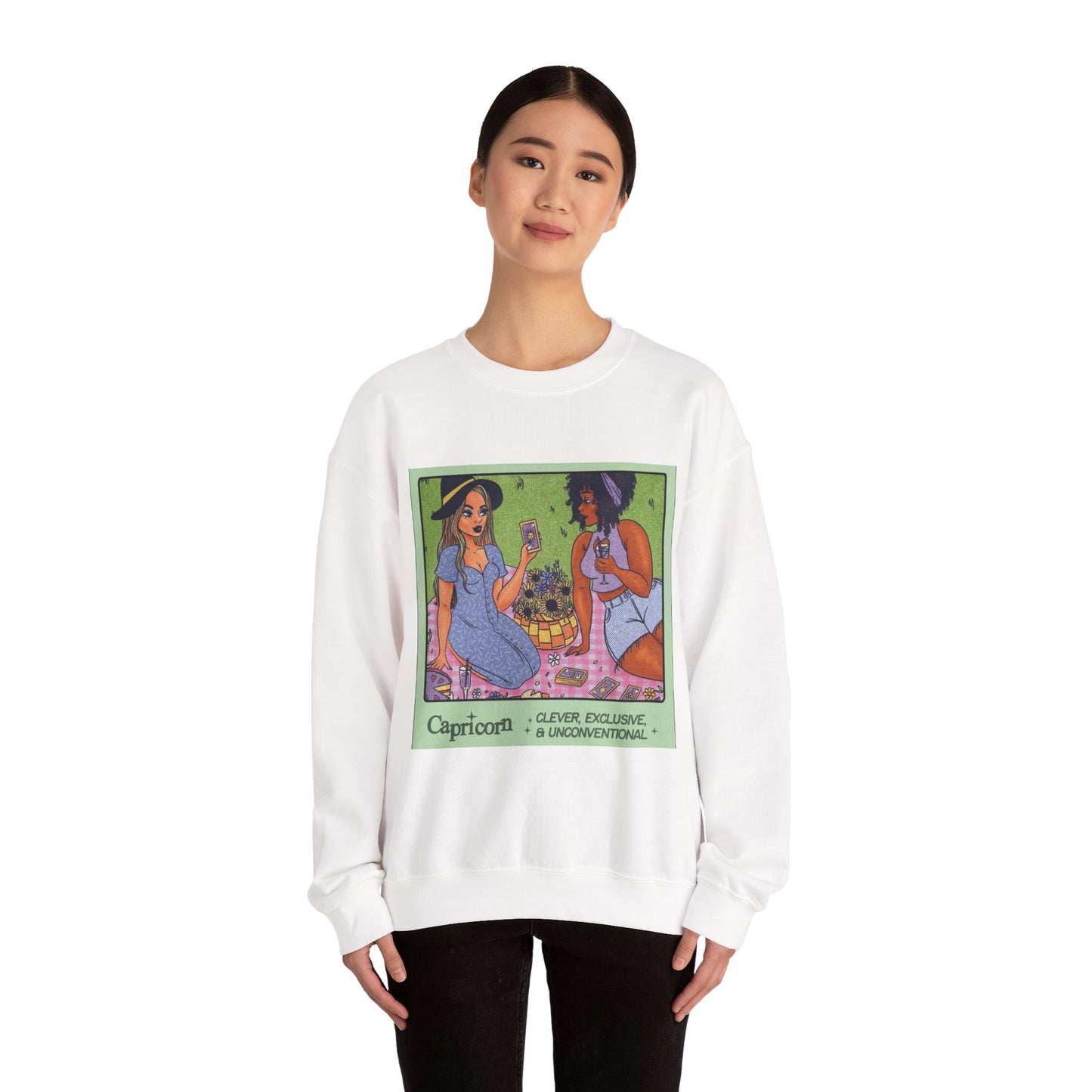 Spooky Vibes Only" Halloween Sweater Capricorn Vibes Crewneck Sweatshirt, Cozy Unisex Apparel, Astrology Gift, Casual Layering Top