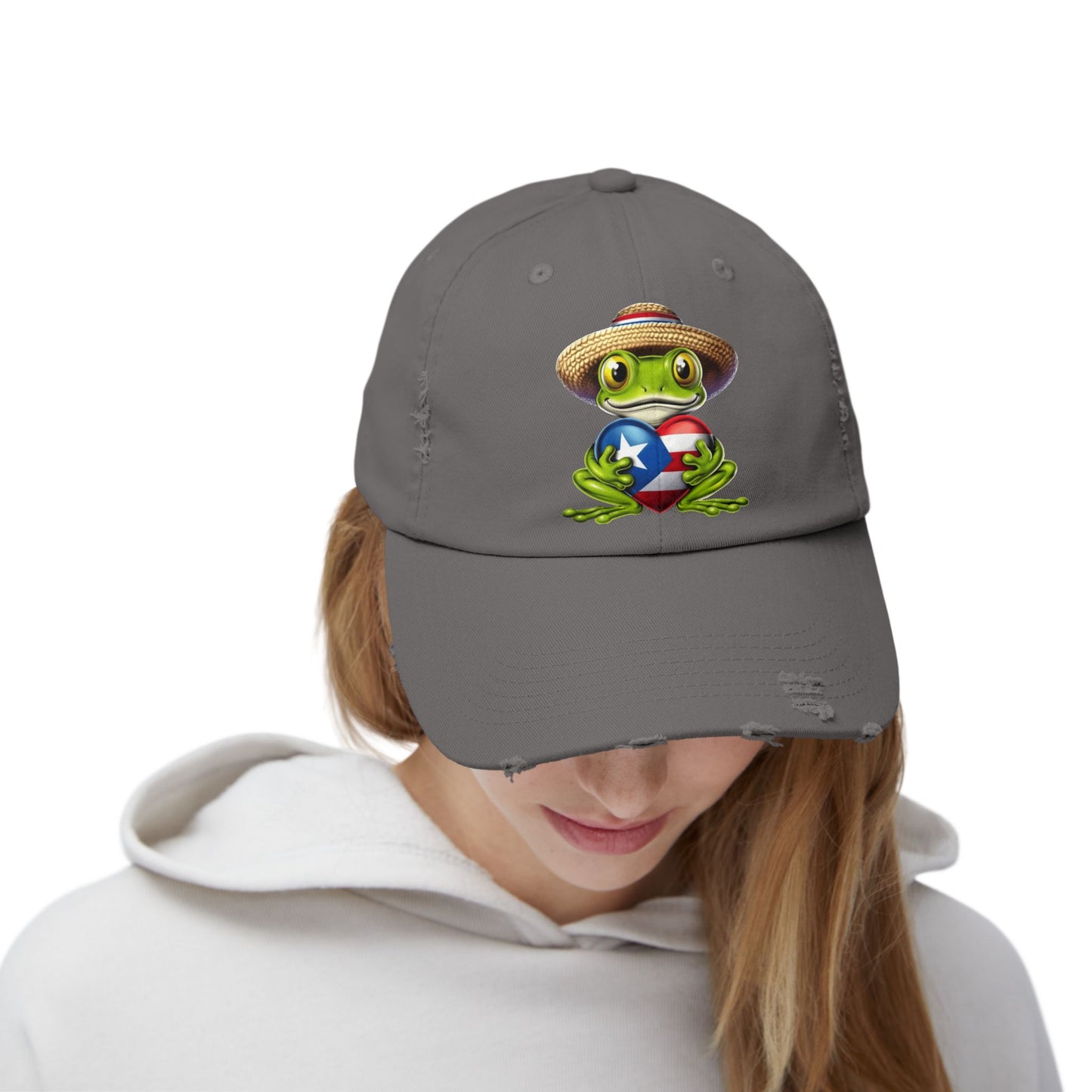 Borinquen Style: Puerto Rican Heritage Hats Unisex Distressed Cap