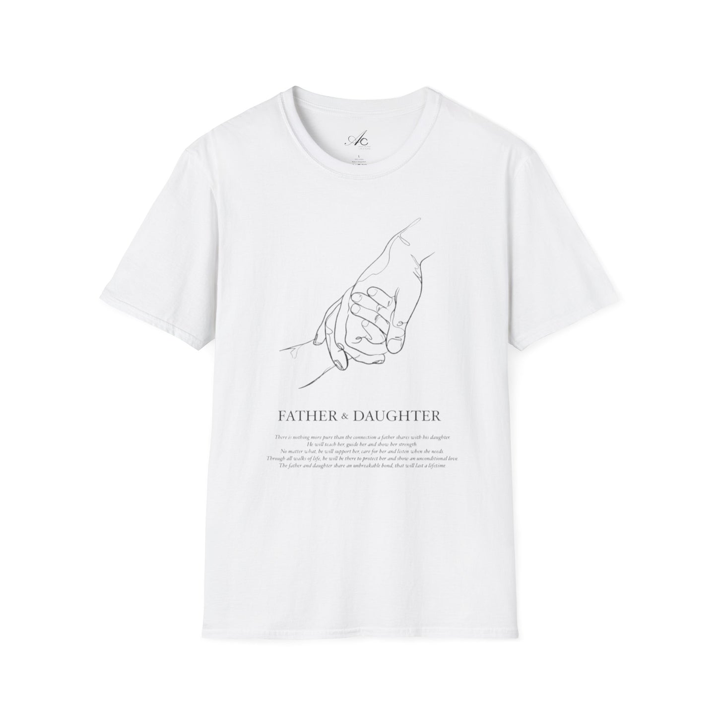 Father & Daughter Connection Unisex Soft style T Shirt Family Gift Parent Child Love Fathers Day Gift Emotional Bond Tee