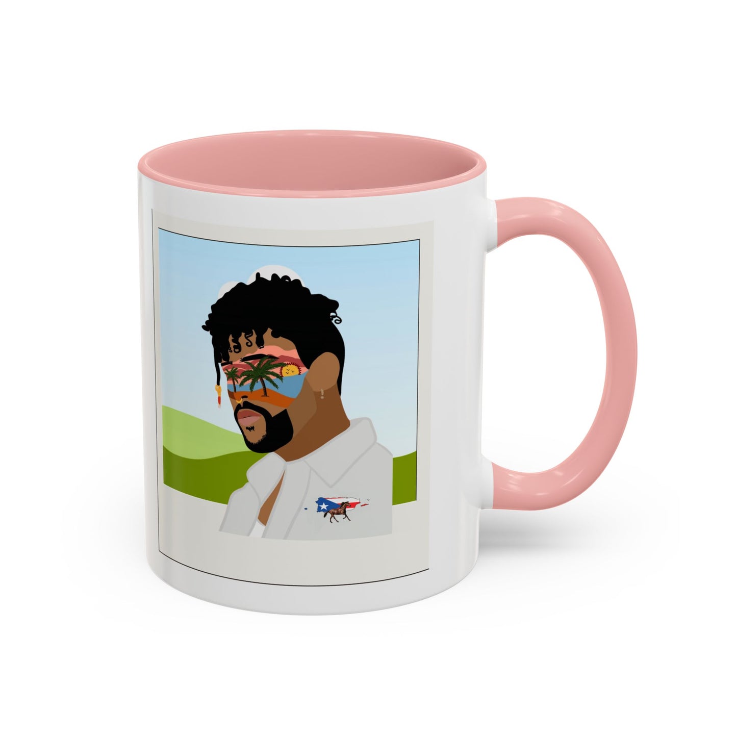 Por la manana Cafe Puerto Rican Mug Boricua Pride Mug Coffee Lover’s Essential, Stylish Mug with Portrait Design