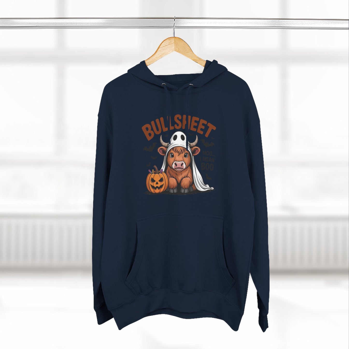 Spooky Vibes Only" Halloween Sweater Cozy Ghostly Fleece Hoodie