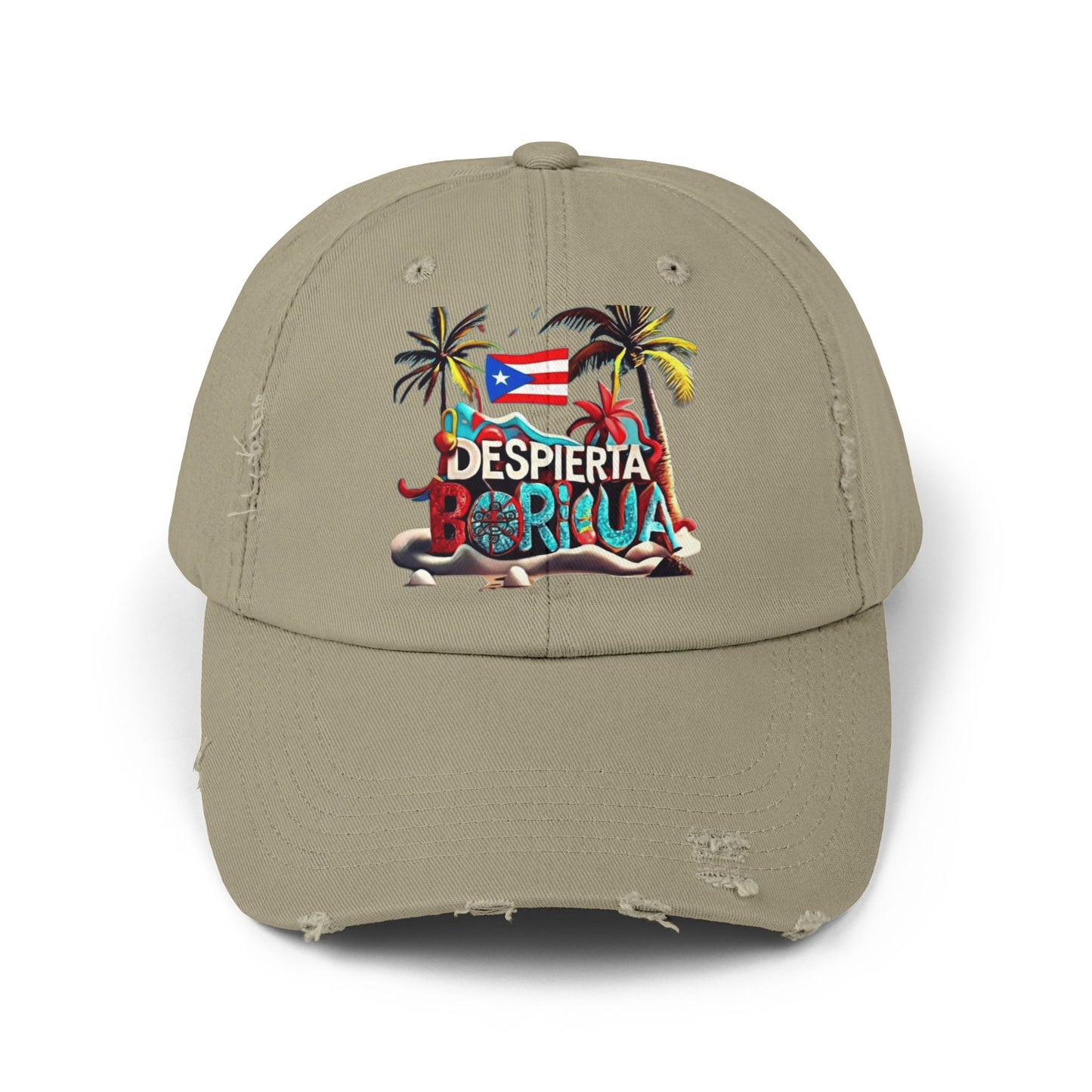 Puerto Rican Snapback Tropical Distressed Cap, Puerto Rican Pride Hat, Summer Accessories, Vacation Gear, Gift for Travelers
