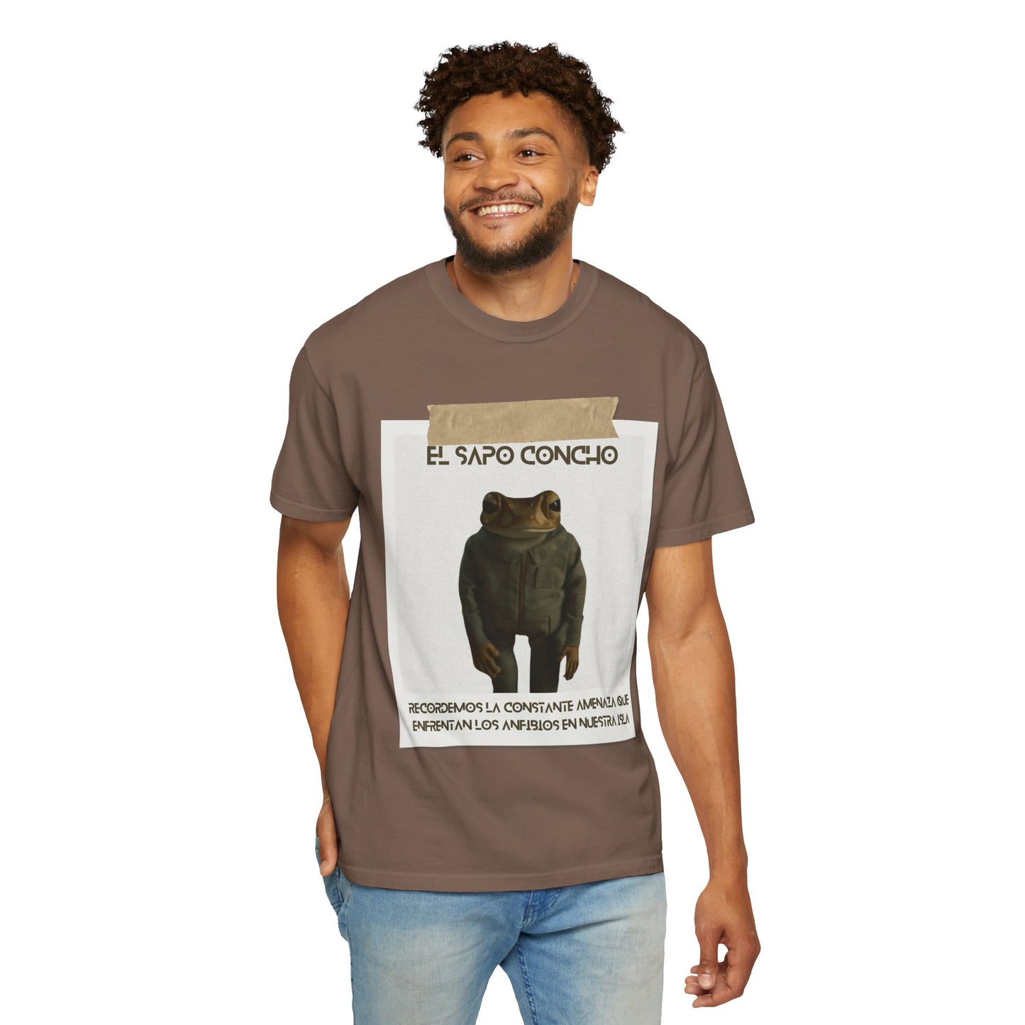Puerto Rico in Every Stitch Frog Graphic Tee,Summer Vibes, Unique Gift for Nature Lovers
