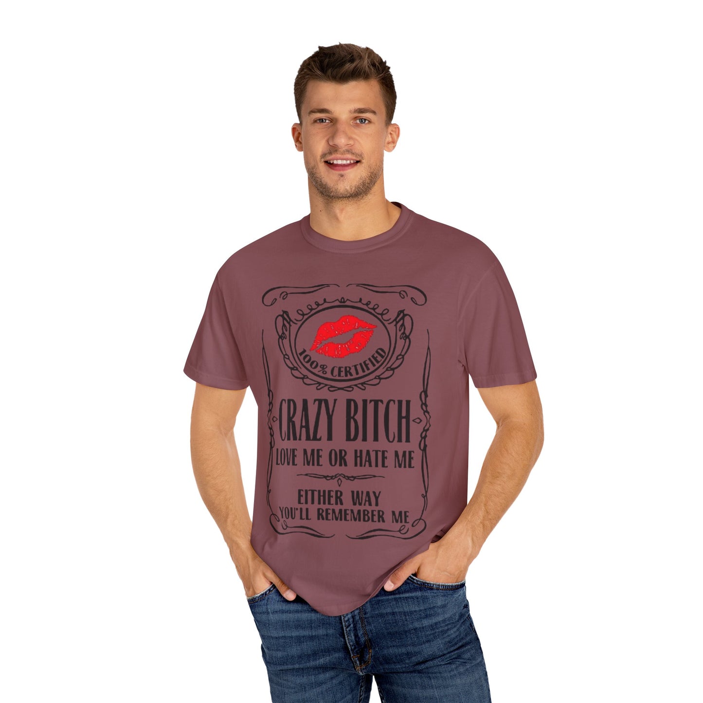Sarcasm in Style – Funny Graphic Tee" Crazy Bitch Unisex T-Shirt | Fun Casual Wear, Gift for Friends, Birthday Humor Tee, Playful Statement Shirt,