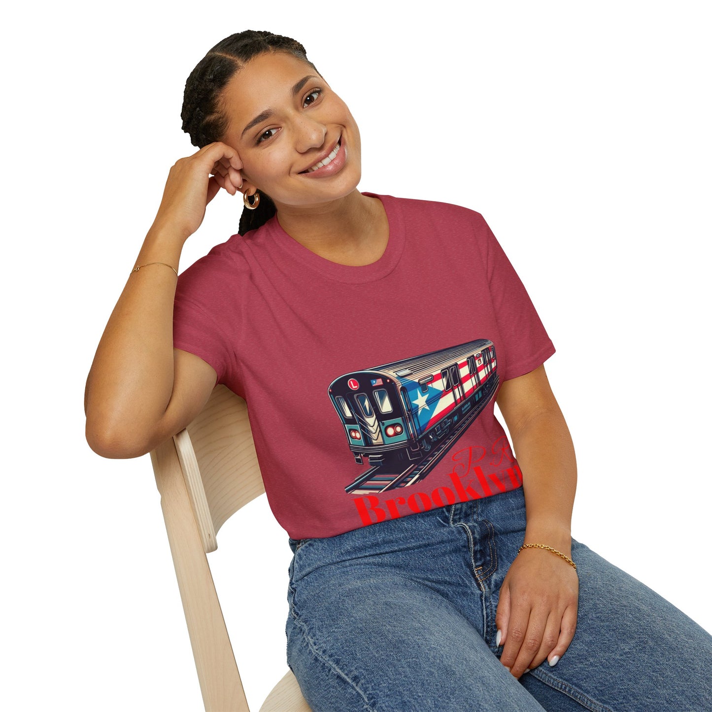 New Yorican and Proud Where Boricua Meets Brooklyn PR Train T-Shirt, Unisex Graphic Tee, Travel Shirt, Gift for NYC Lovers,