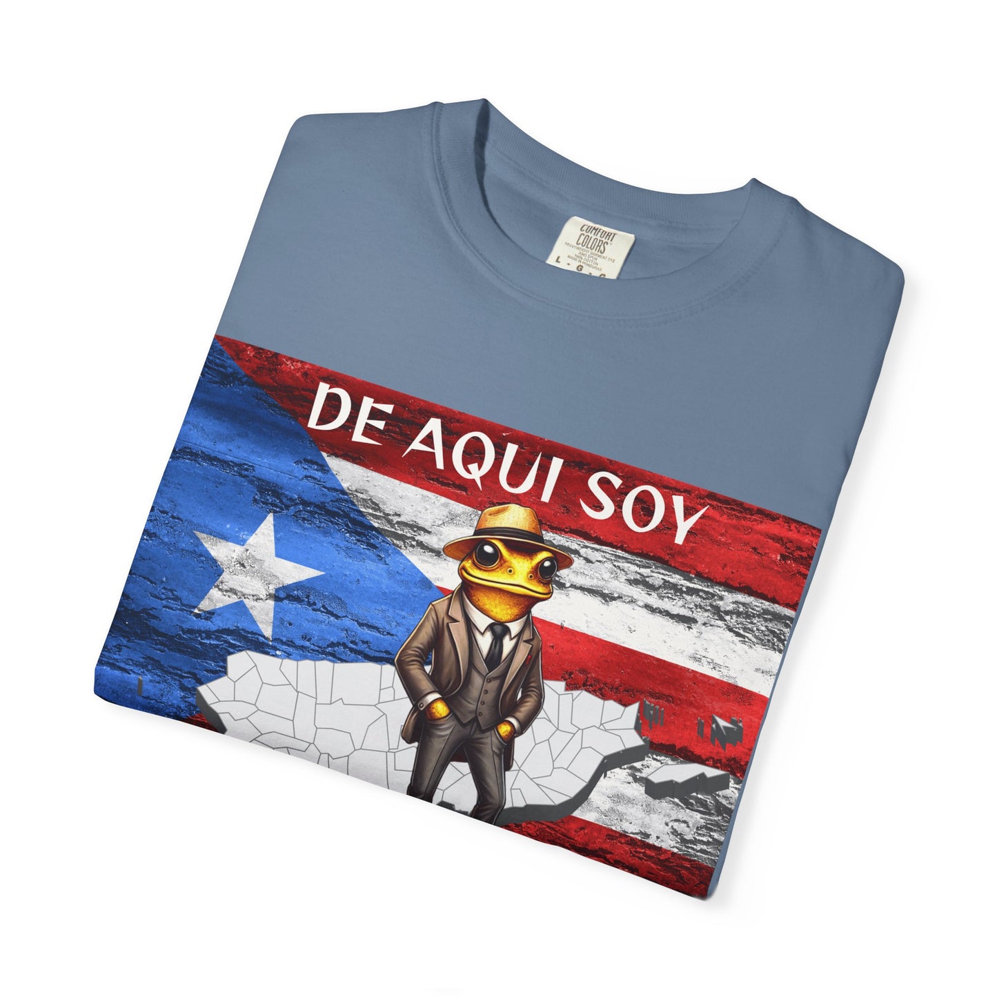 Puerto Rican Pride T-Shirt, Fun Casual Wear, Unisex Garment-Dyed Tee, Perfect for Celebrations, Cultural Identity Shirt