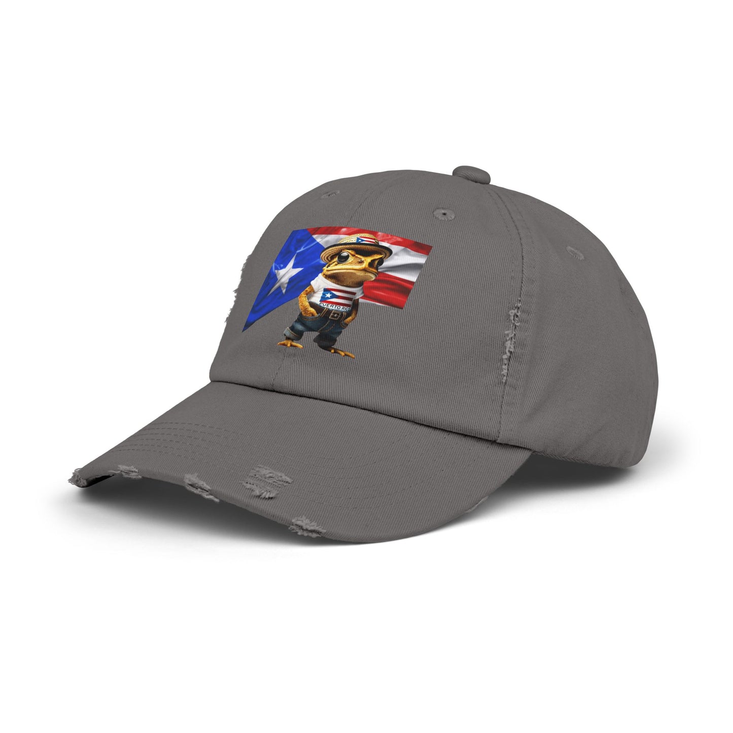 Borinquen Style: Puerto Rican Heritage Hats Unisex Distressed Cap