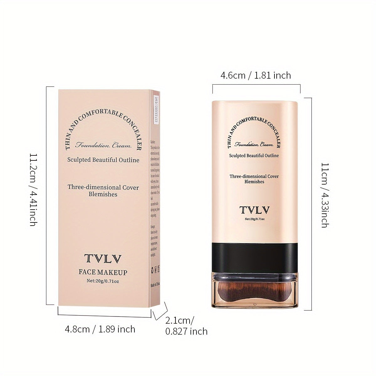 2-in-1 Concealer & Foundation Stick Waterproof, Sweat-Proof, Matte Finish | Long-Lasting Makeup for Daily Wear, Travel, Photography & Stage