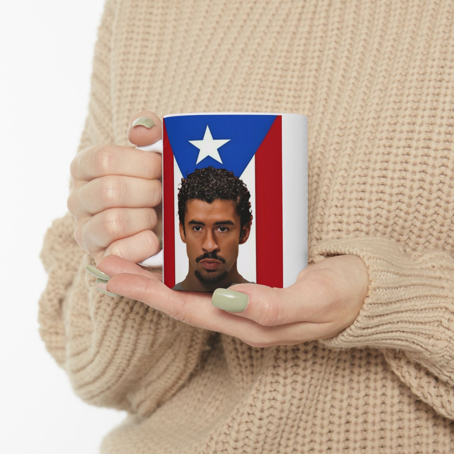 Puerto Rican Pride Ceramic Mug, Unique Gift for Coffee Lovers, 11oz & 15oz Sizes, Perfect for Holidays and Celebrations