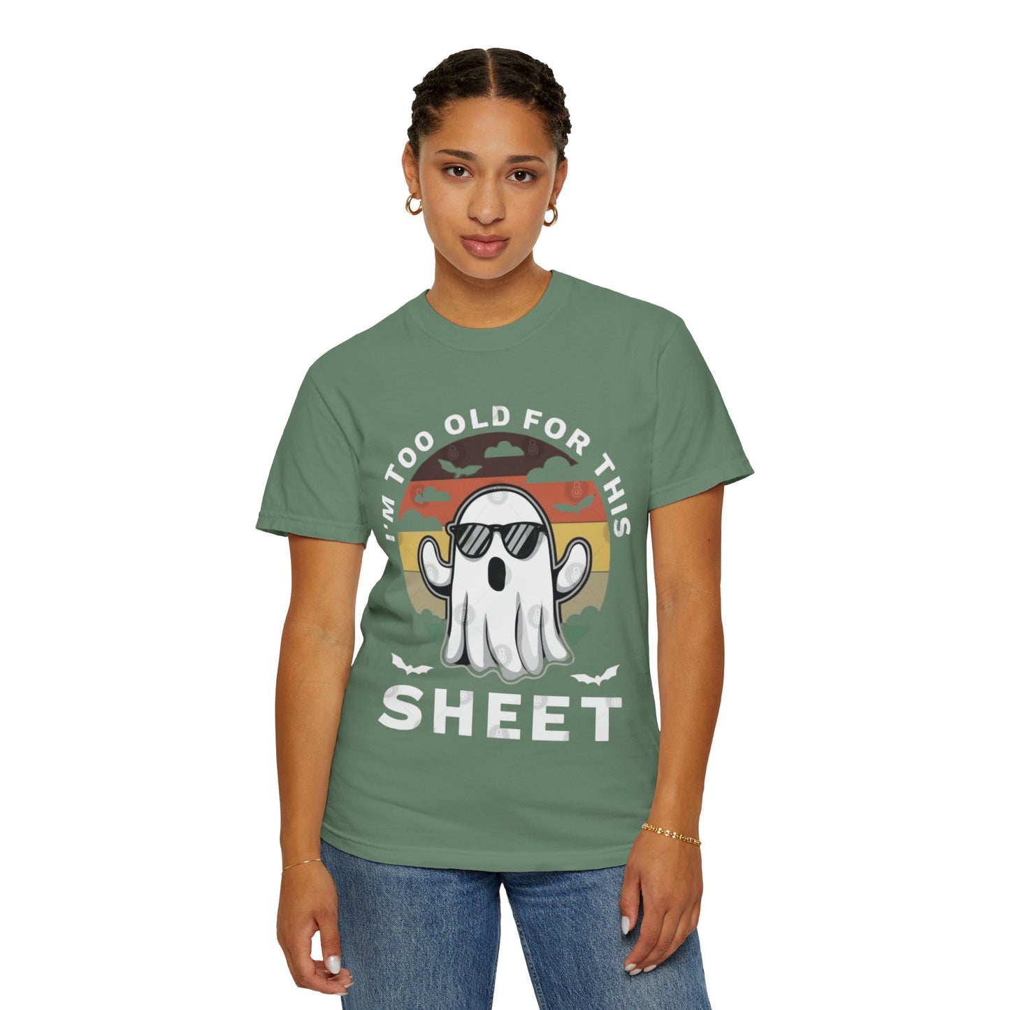 Ghostly Humor Unisex T-Shirt, Relaxed Vintage Tee, Halloween Apparel, Fun Gift, Casual Outfit, Quirky Statement Shirt, Ghost Sheet T-shirt