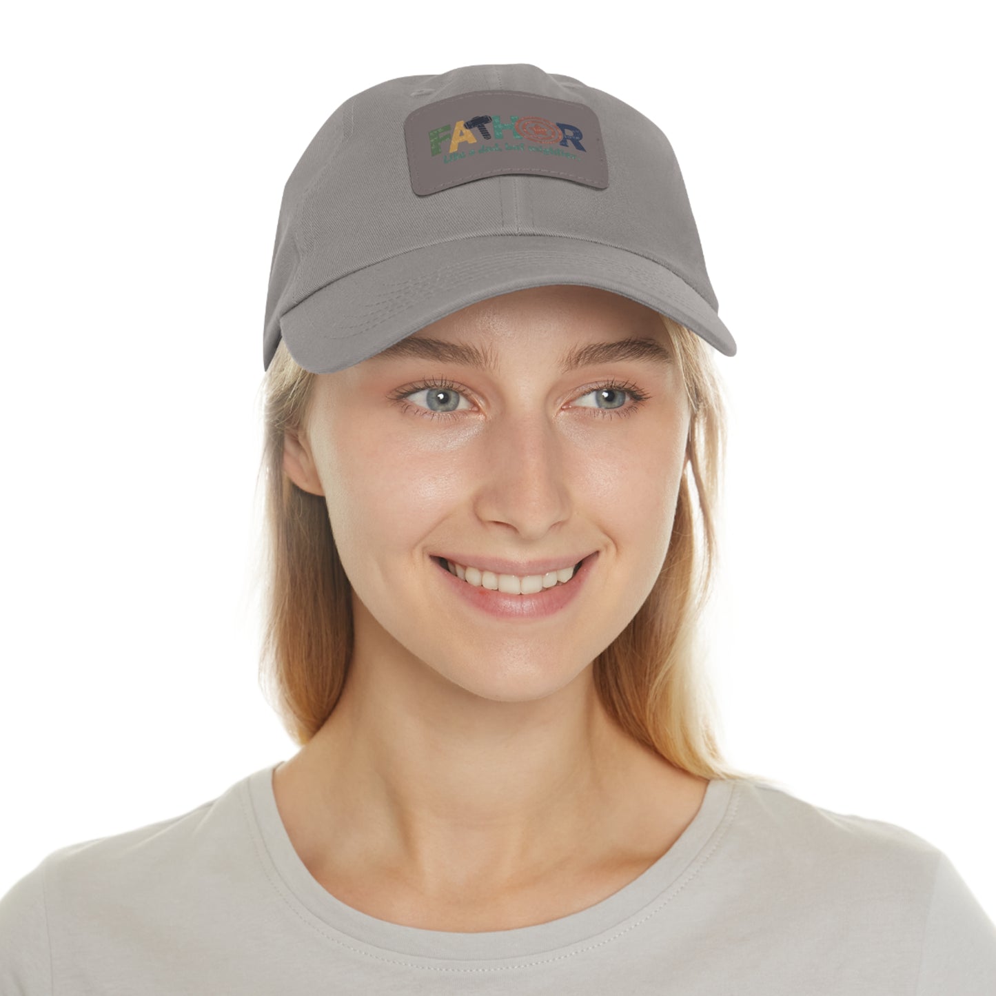 Stylish Dad Hat with Leather Patch - Perfect Gift for Fathers, Dads, Father's Day, Casual Wear, Outdoor Activities