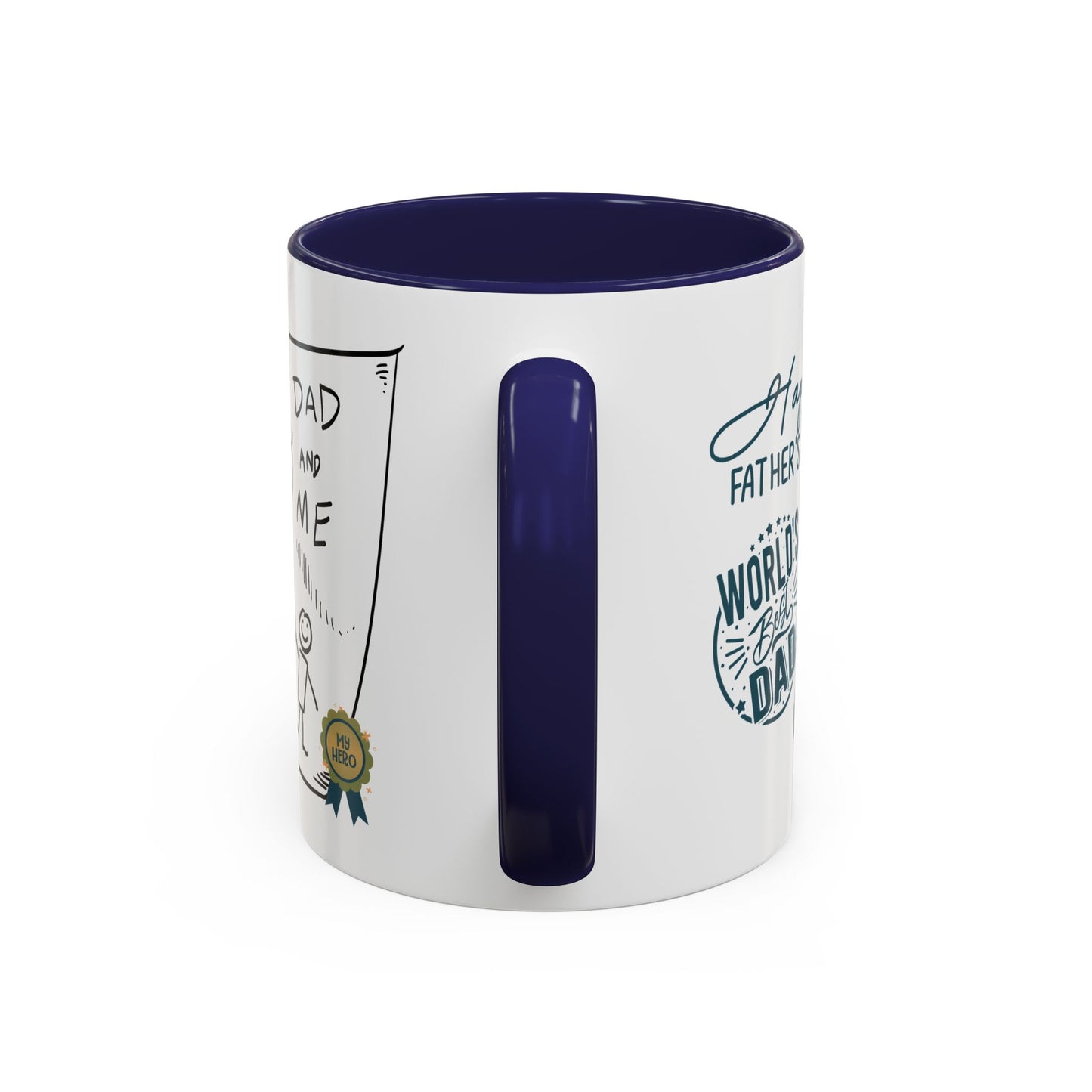 Best Dad Mug Masculine Design Mug Sentimental Fathers Gift Accent Coffee Mug (11, 15oz)