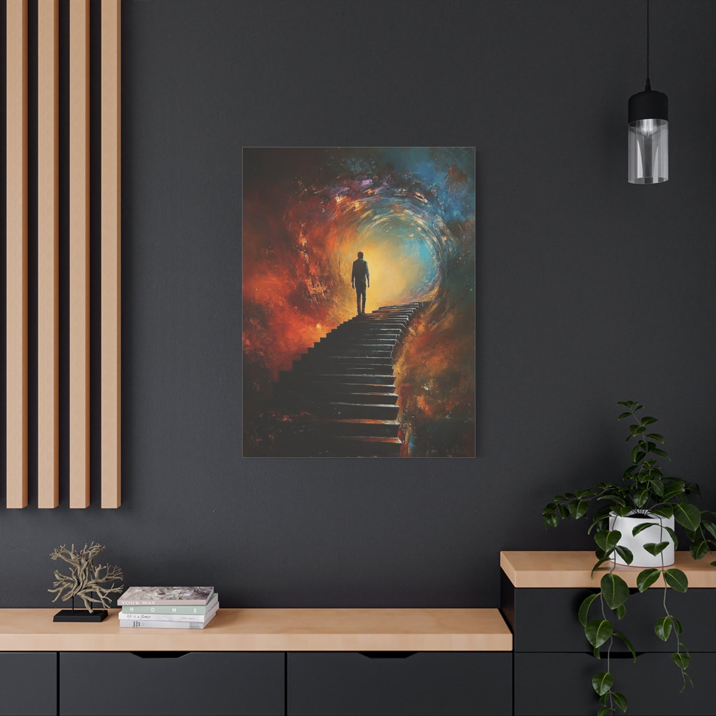Embrace the Spirit of Nature and Free-Flowing Boho Vibes Spiritual Journey Canvas Art, Inspirational Meditation Decor, Inspirational Quote Wall Art