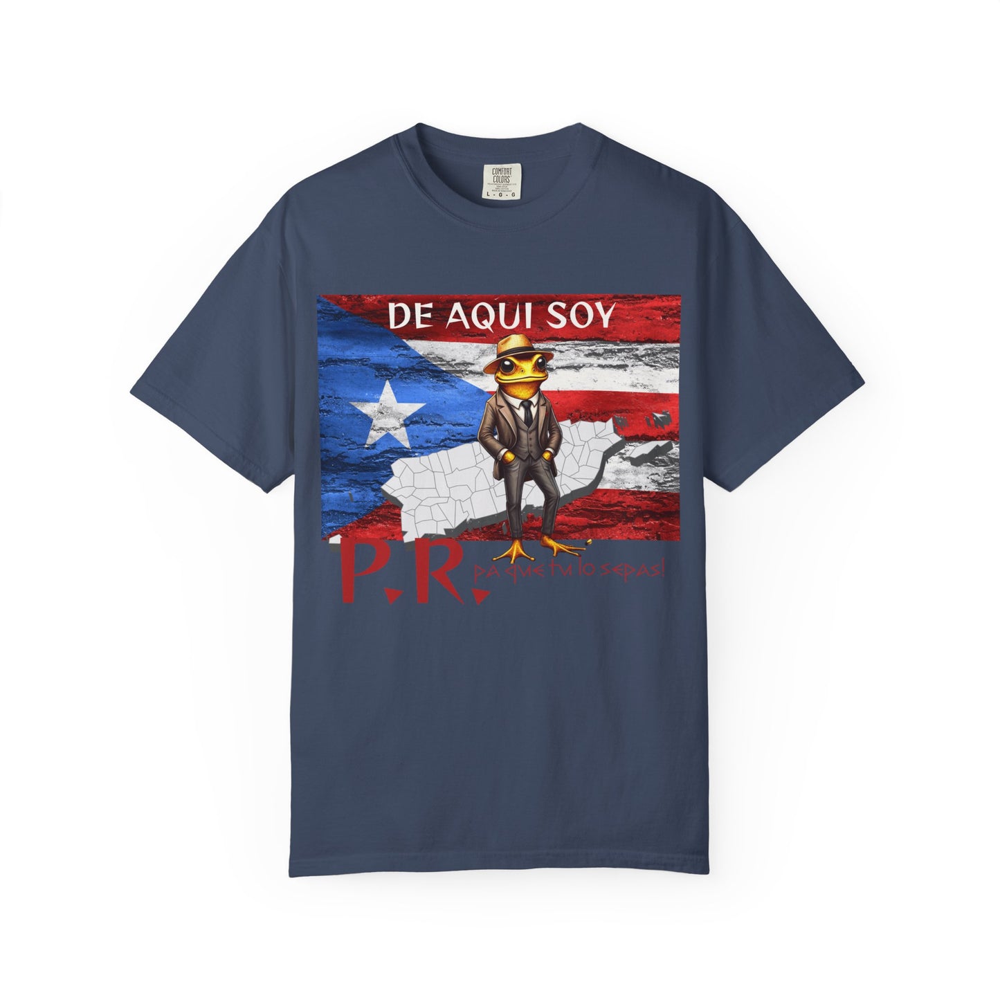 Puerto Rican Pride T-Shirt, Fun Casual Wear, Unisex Garment-Dyed Tee, Perfect for Celebrations, Cultural Identity Shirt