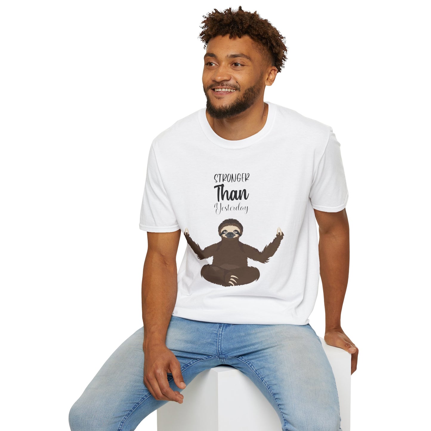 🧘♀️ Wear Your Peace. - Unisex Softstyle Tee, Funny Gift for Lazy Days, Quirky Casual Wear, Perfect for Birthdays, Relaxation Vibes