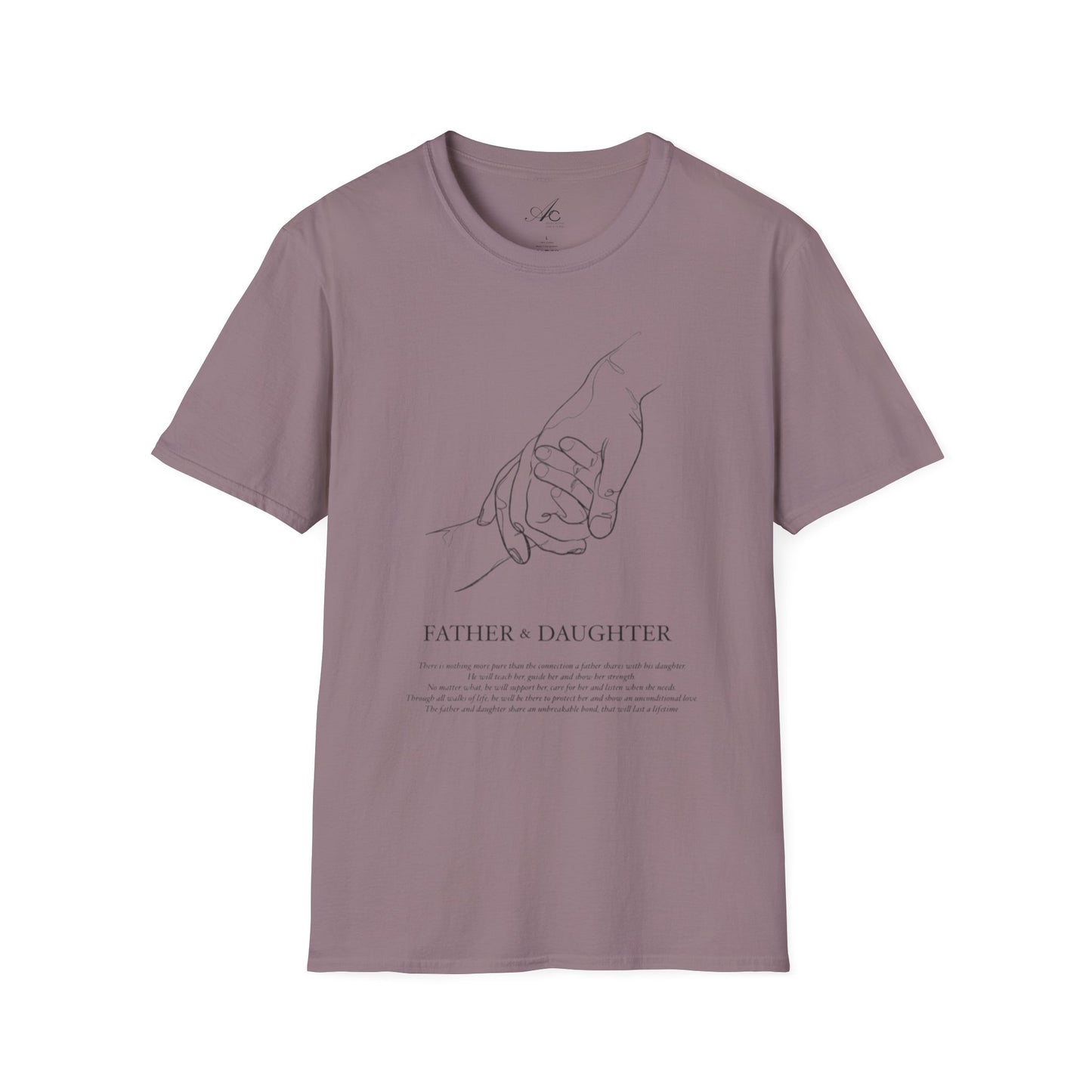 Father & Daughter Connection Unisex Soft style T Shirt Family Gift Parent Child Love Fathers Day Gift Emotional Bond Tee