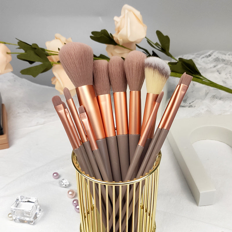 13 PCS Cosmetic Brushes Set Eye Shadow Foundation BB Cream Concealer Women Cosmetic Brush Eyeshadow Blush Powder Blending Beauty Soft Comprehensive Make Up Tools