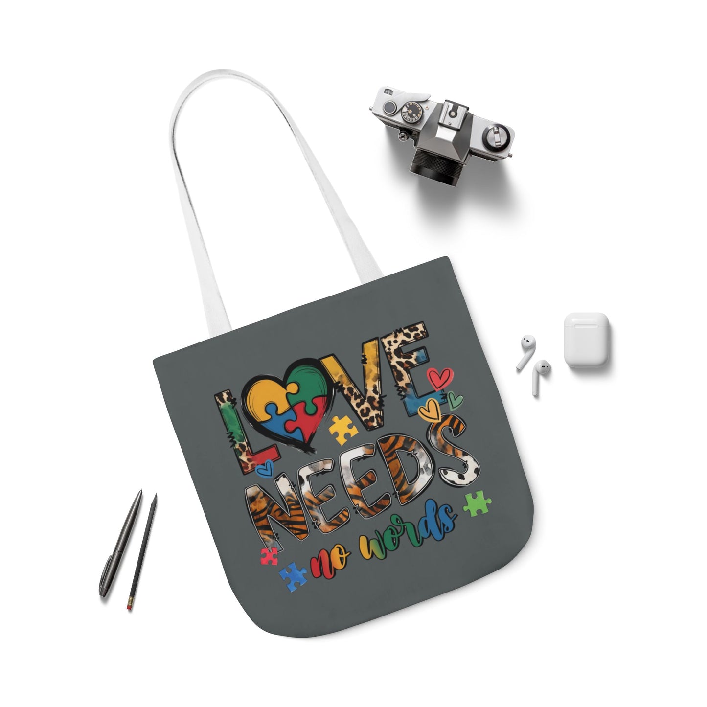 Colorful Love Needs Tote Bag