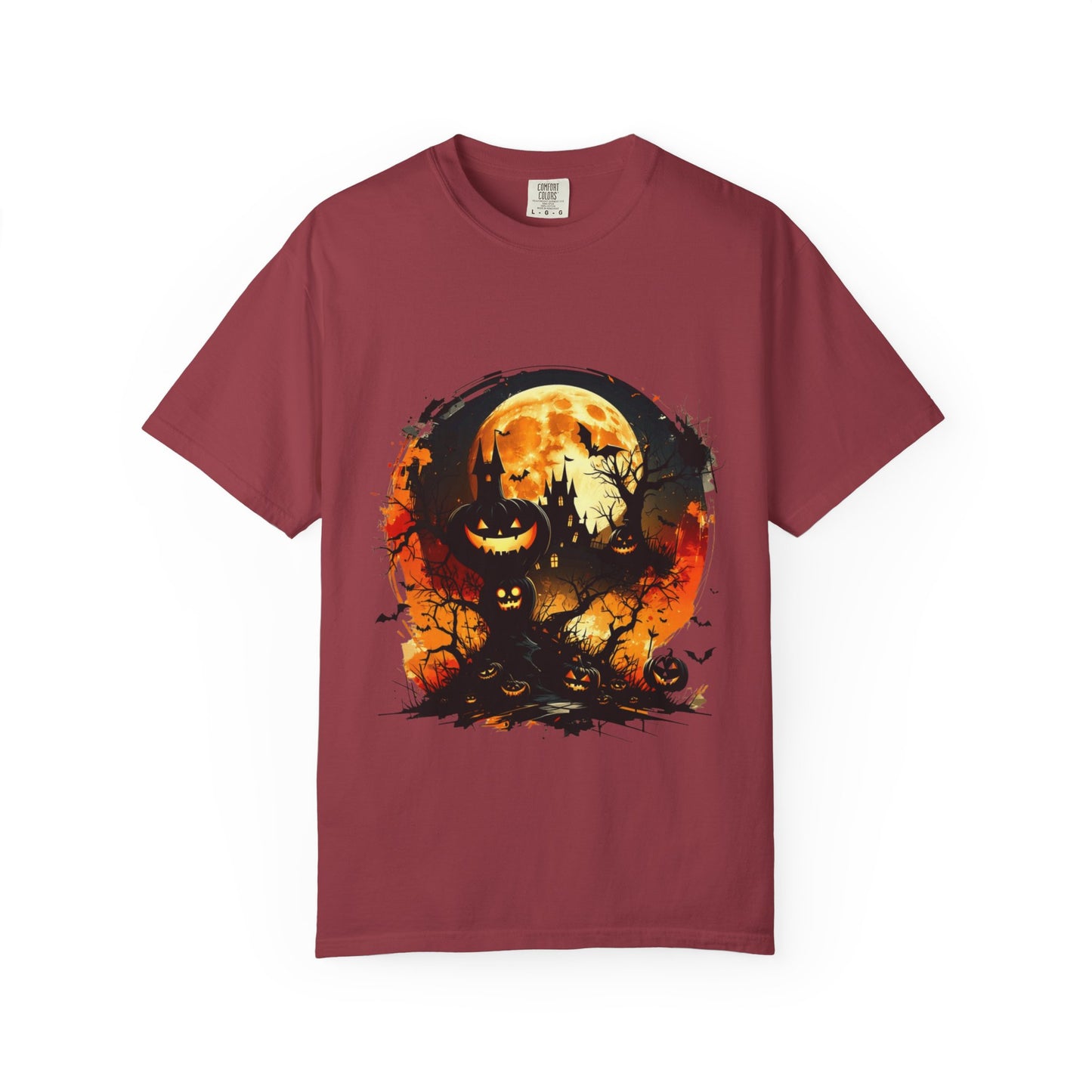 Halloween Moon Graphic T-shirt, Unisex Spooky Shirt, Fall Outfit, October Fest Tee, Halloween Party Wear, Trick or Treat T-shirt