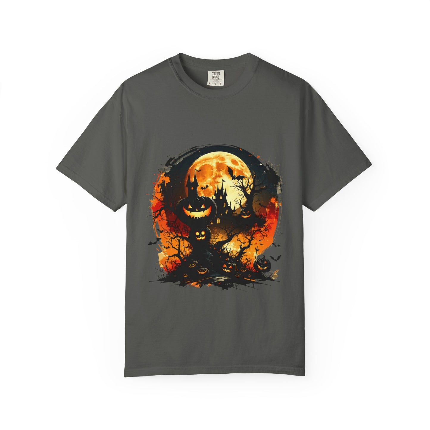 Halloween Moon Graphic T-shirt, Unisex Spooky Shirt, Fall Outfit, October Fest Tee, Halloween Party Wear, Trick or Treat T-shirt
