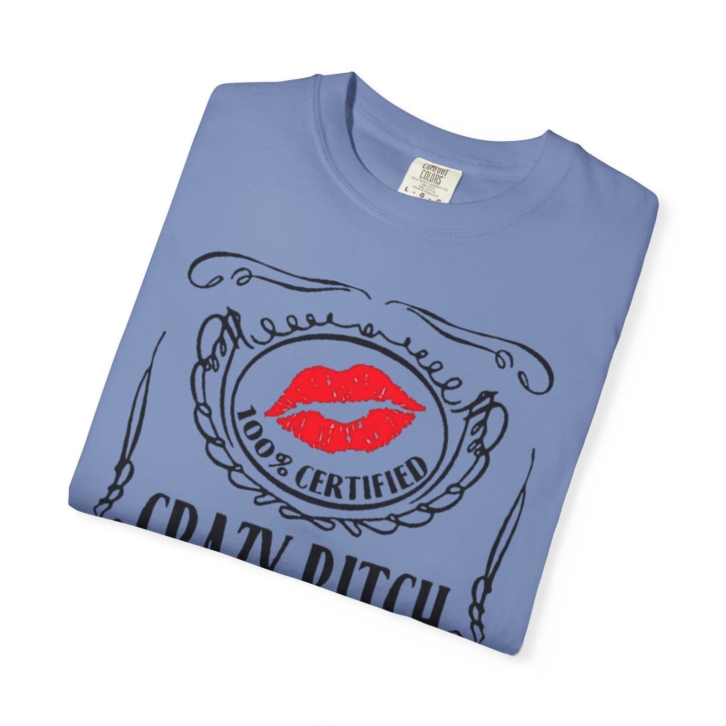 Sarcasm in Style – Funny Graphic Tee" Crazy Bitch Unisex T-Shirt | Fun Casual Wear, Gift for Friends, Birthday Humor Tee, Playful Statement Shirt,