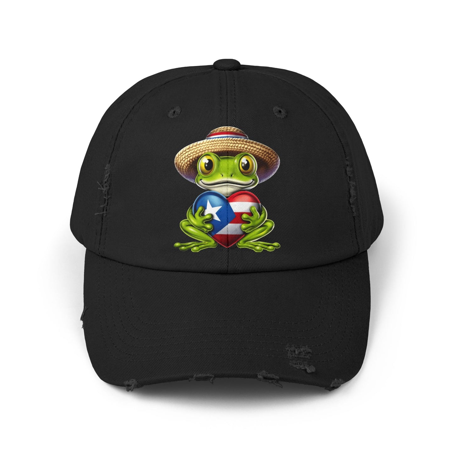 Borinquen Style: Puerto Rican Heritage Hats Unisex Distressed Cap