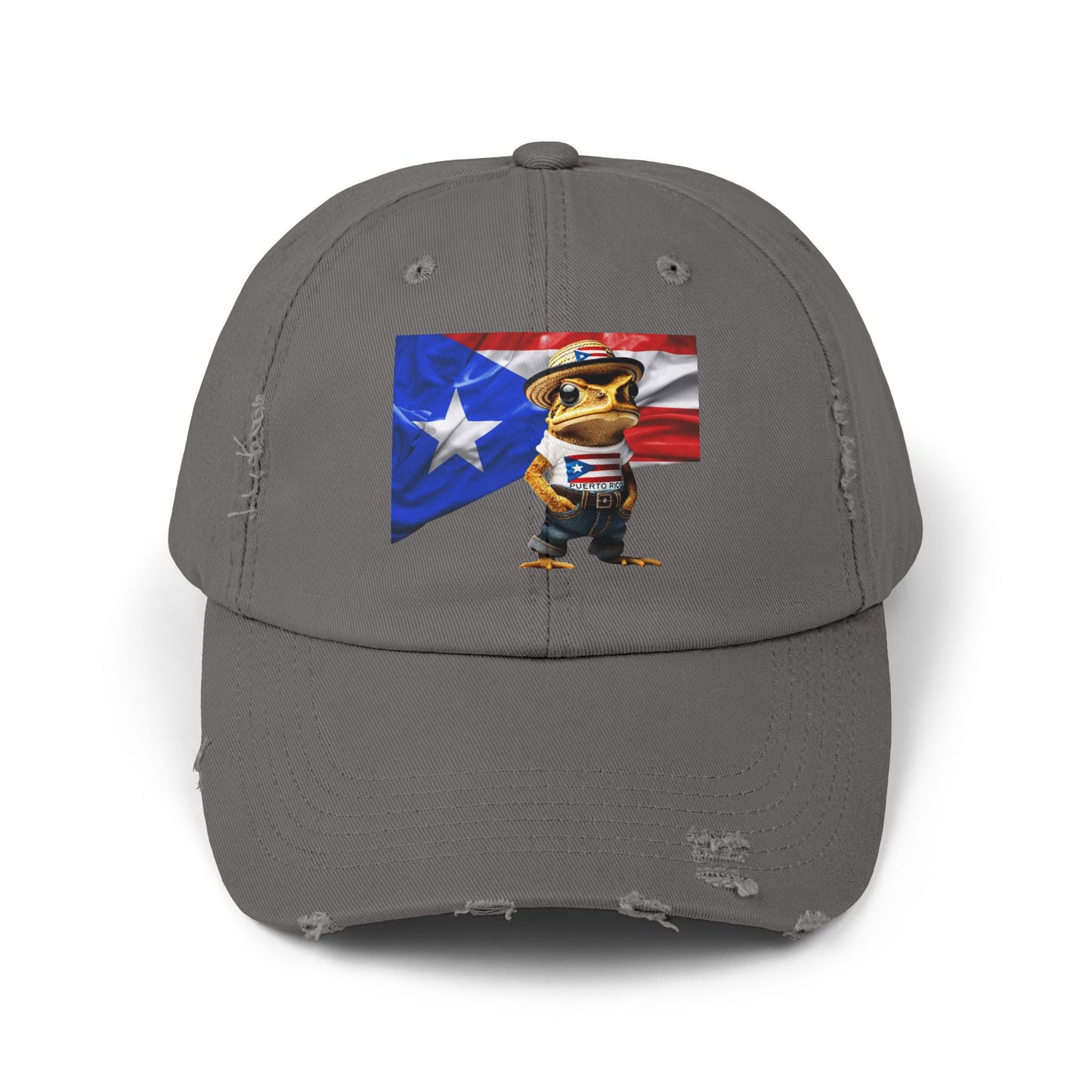 Borinquen Style: Puerto Rican Heritage Hats Unisex Distressed Cap