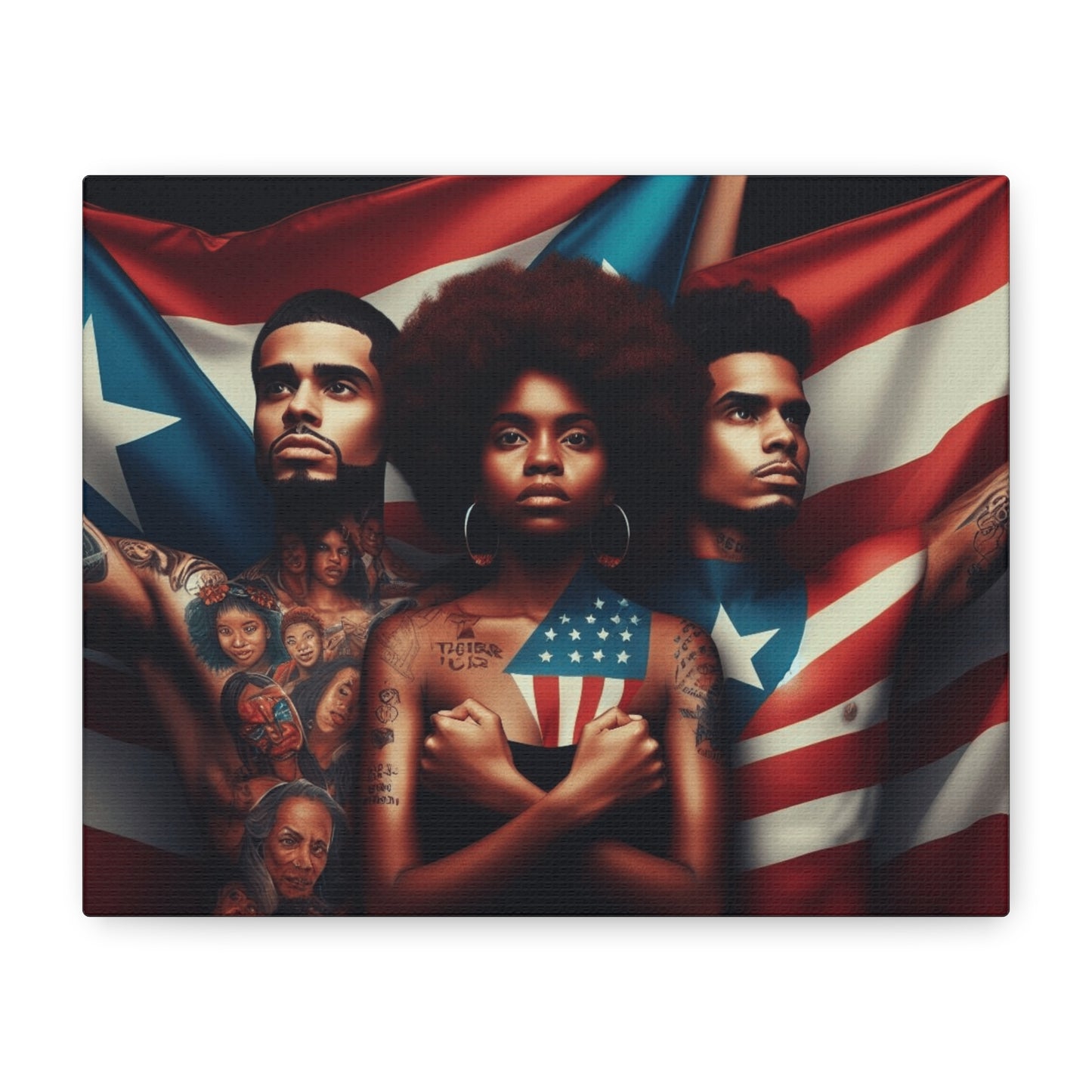 Rooted in Culture, Radiating Power Puerto Rican Wall Art, Unique Gift, Empowering Decor