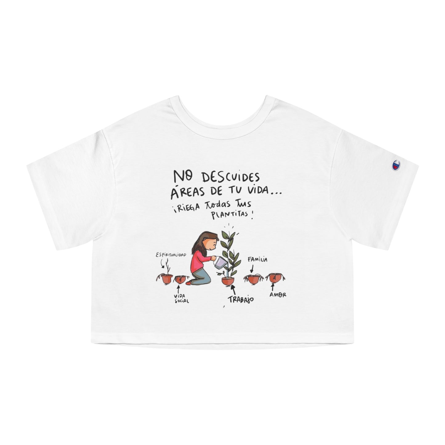 Porque cada día es una nueva oportunidad para brillar. Cropped T-Shirt with Inspirational Design for Women, Casual Wear, Gift for Her, Motivational Tee, Everyday Style