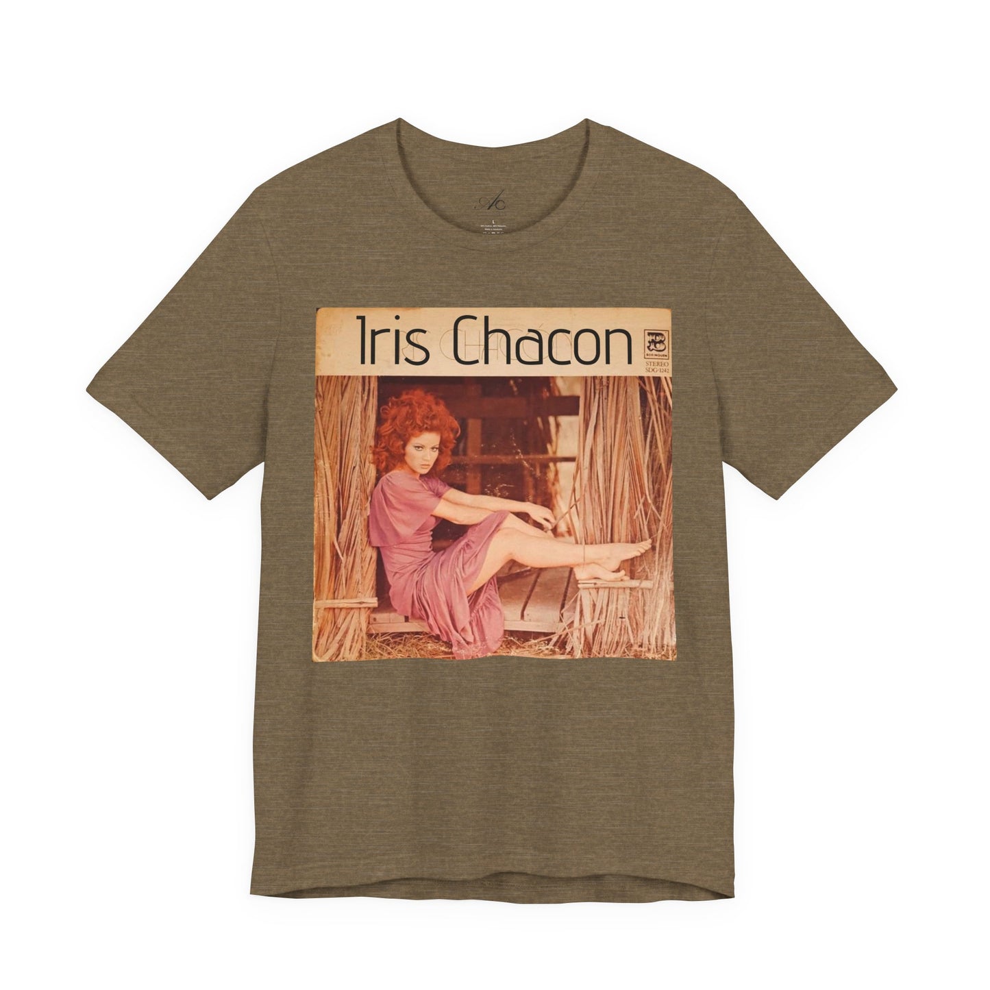 Retro Iris Chacon Unisex Tee, Vintage Music Shirt, Bohemian T-Shirt, Gift for Her, 90s Style Top