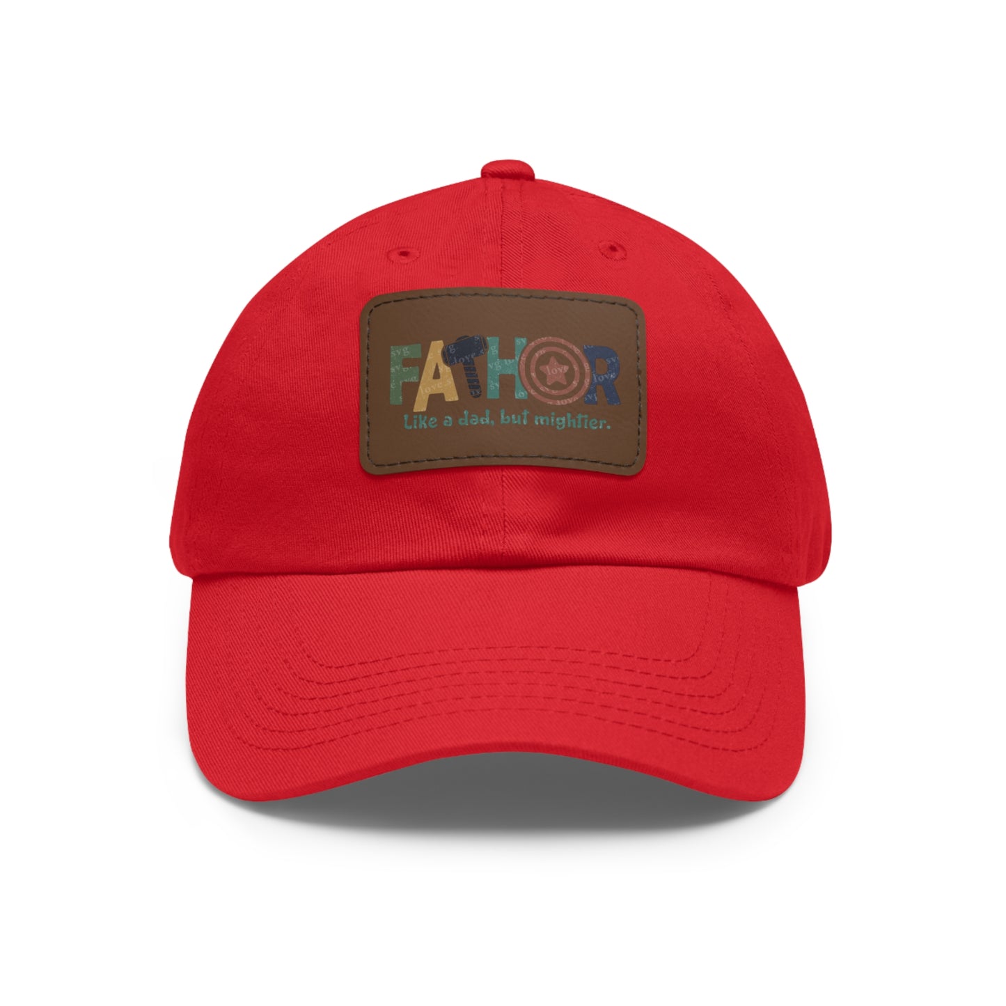 Stylish Dad Hat with Leather Patch - Perfect Gift for Fathers, Dads, Father's Day, Casual Wear, Outdoor Activities