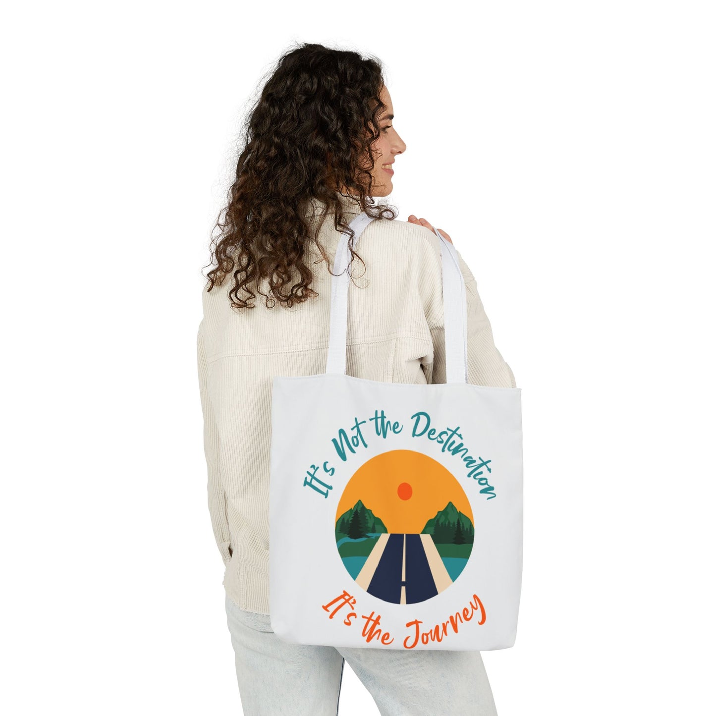Inspirational Canvas Tote Bag – Perfect for Everyday Adventures, Eco-Friendly Shopping, Beach Days, Travel Companion, Gift for Wanderlust