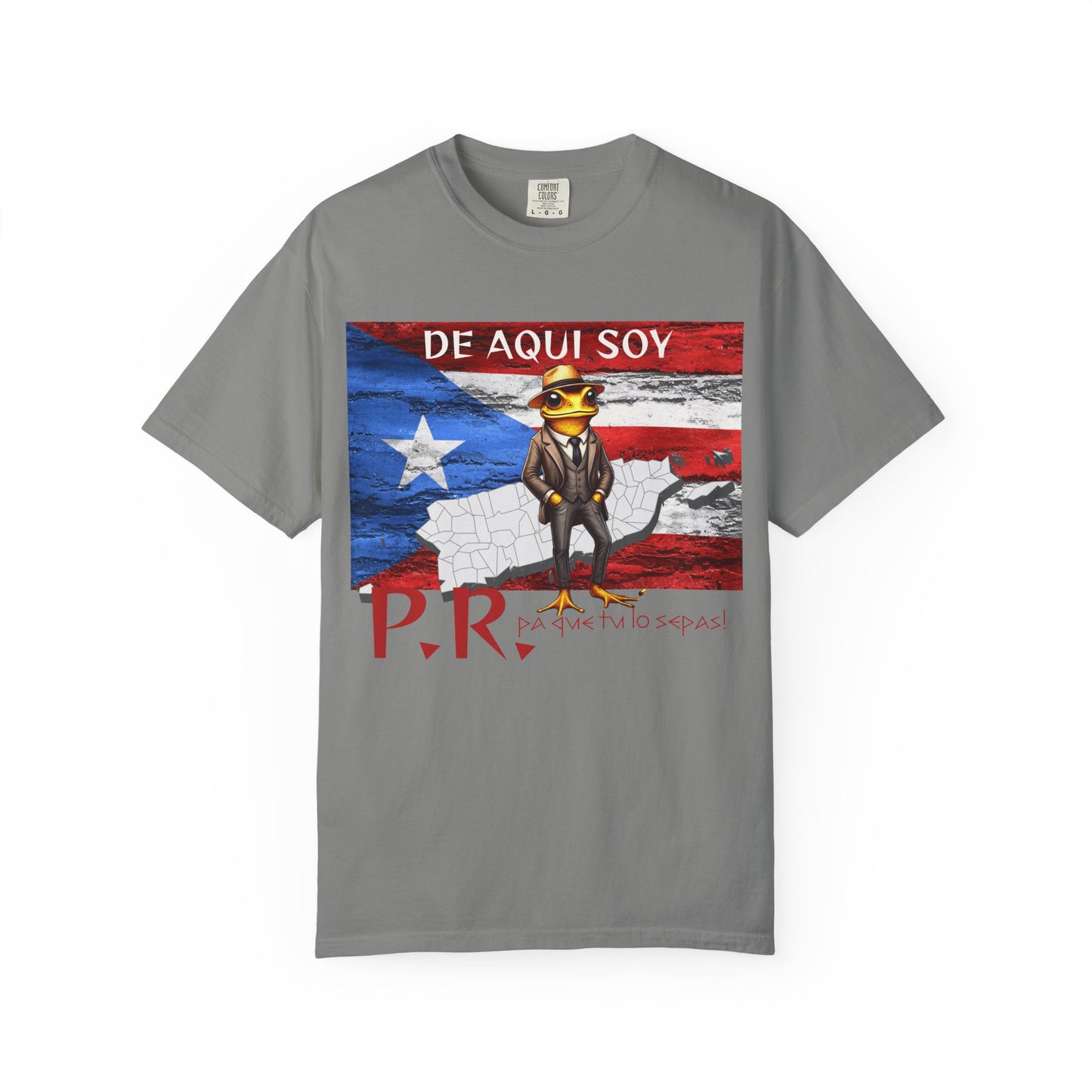 Puerto Rican Pride T-Shirt, Fun Casual Wear, Unisex Garment-Dyed Tee, Perfect for Celebrations, Cultural Identity Shirt