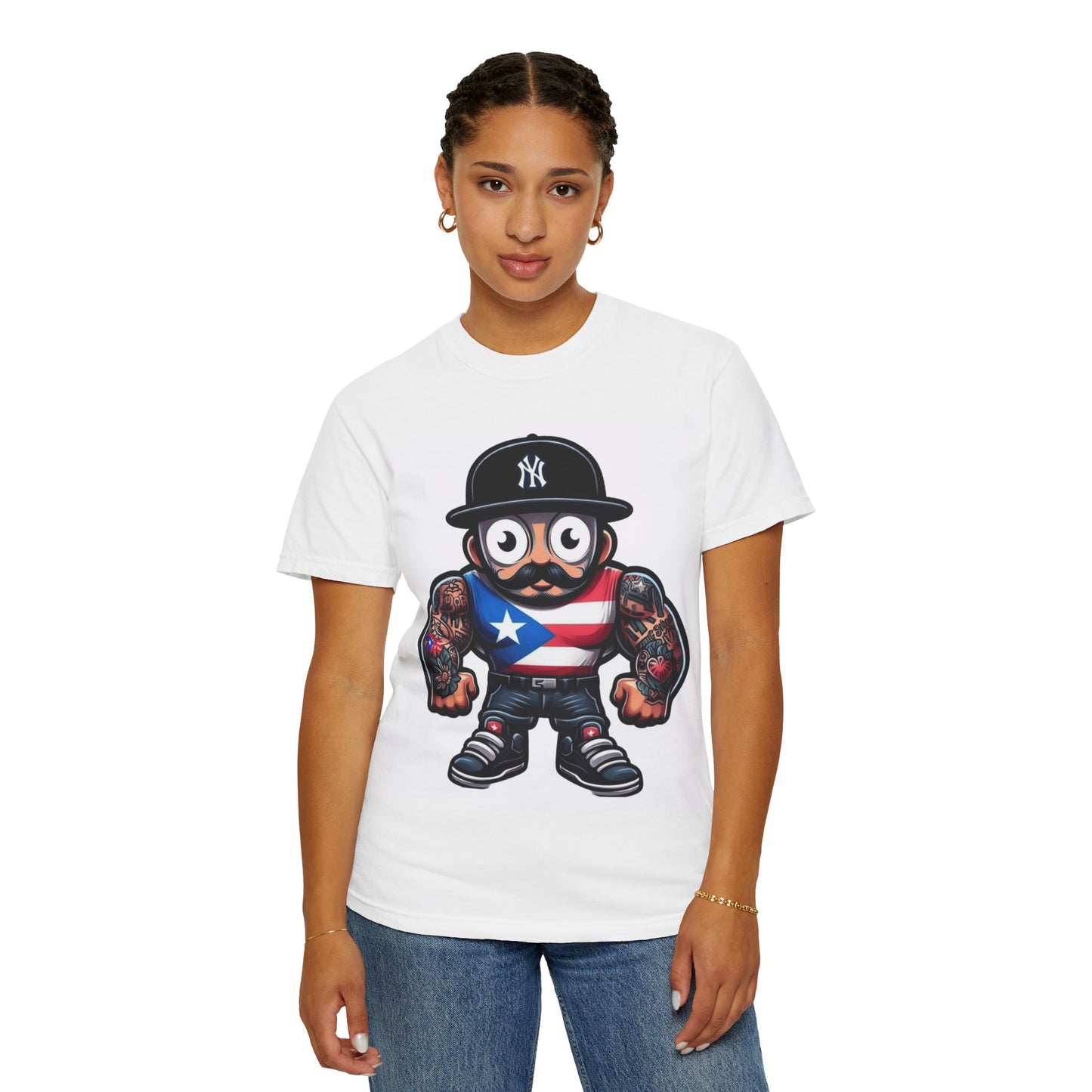 ORGULLO BORICUA Boricua Vibes: Wear Your Puerto Rican Pride Unisex Garment-Dyed T-shirt