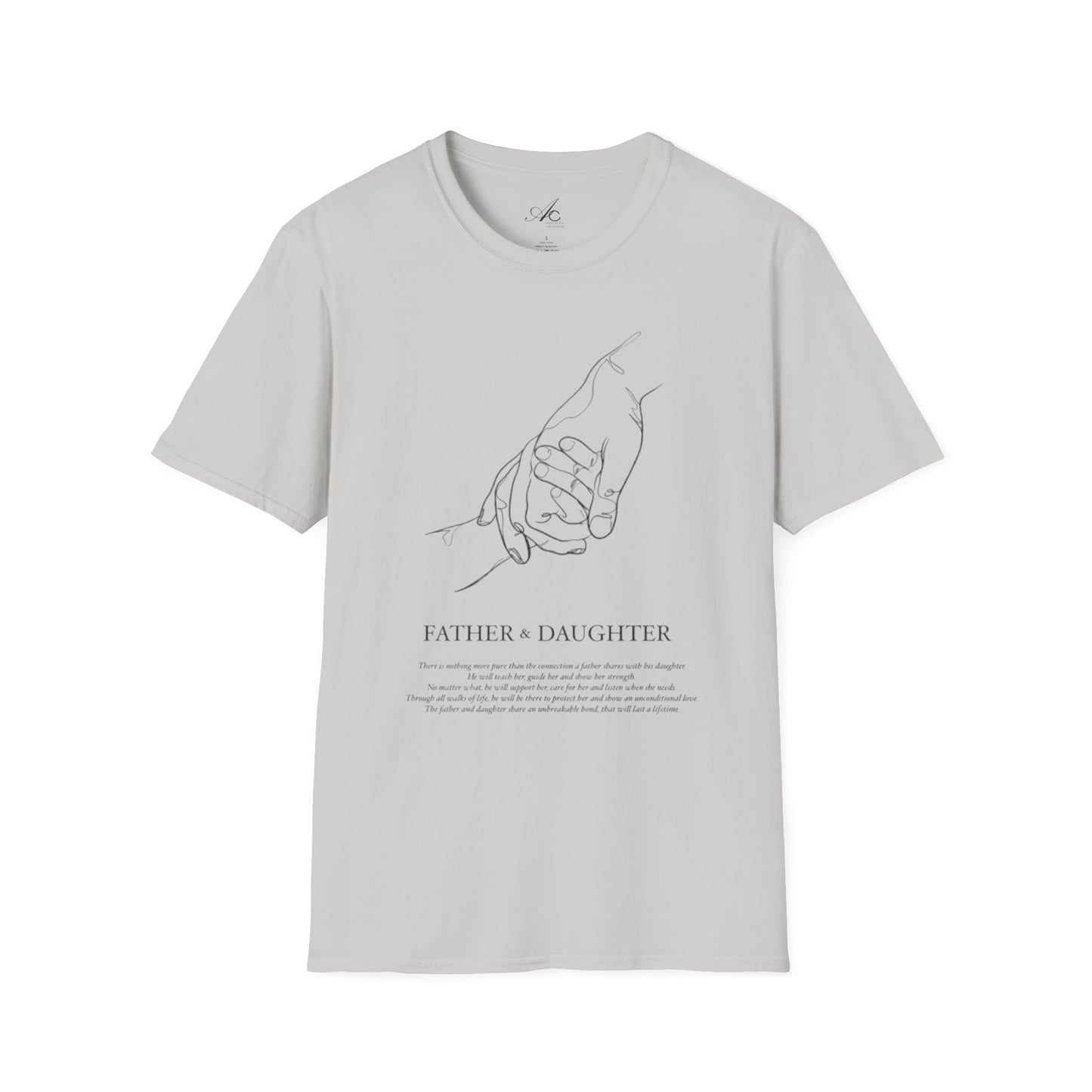 Father & Daughter Connection Unisex Soft style T Shirt Family Gift Parent Child Love Fathers Day Gift Emotional Bond Tee