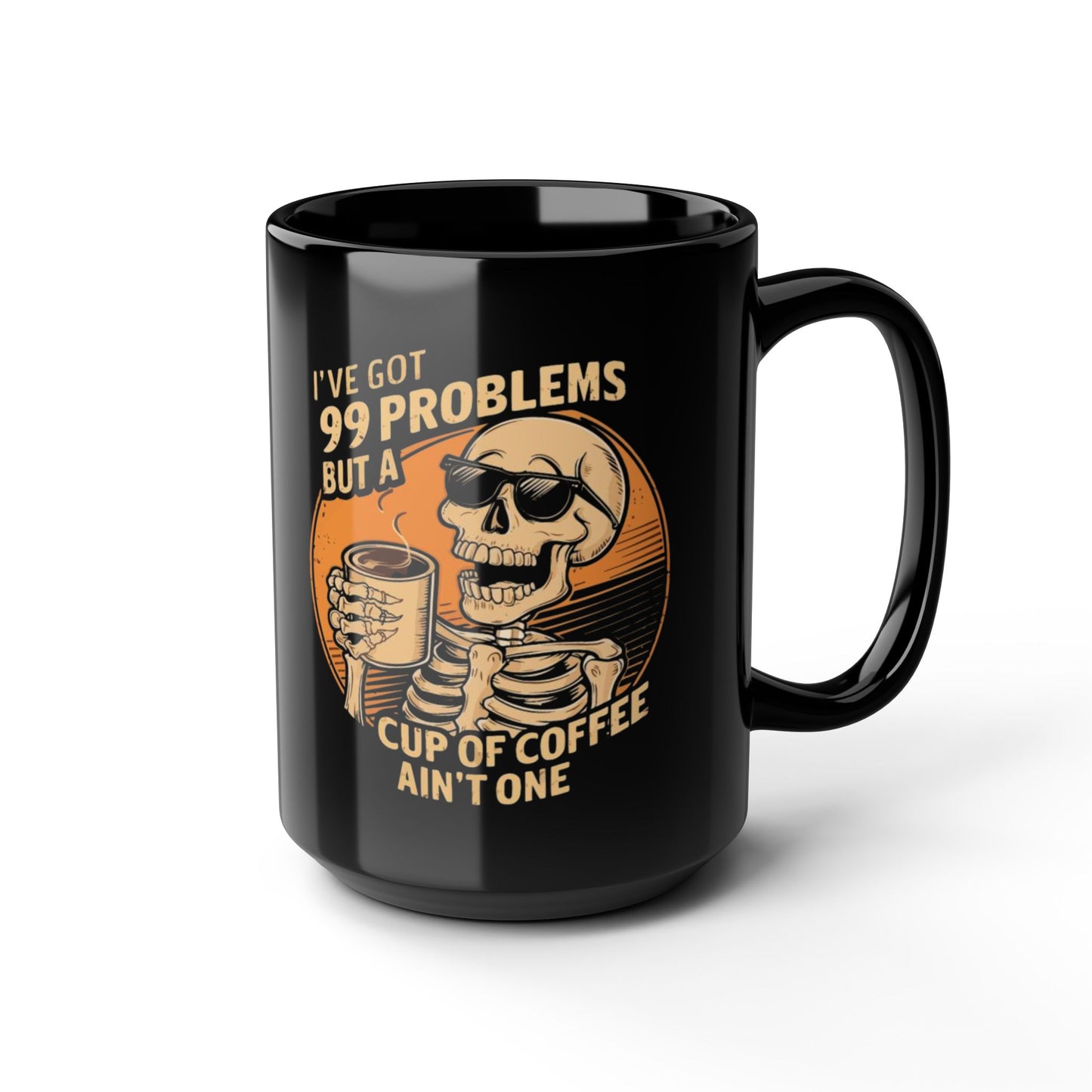 Pumpkin Spice & Everything Fright Skull Coffee Mug