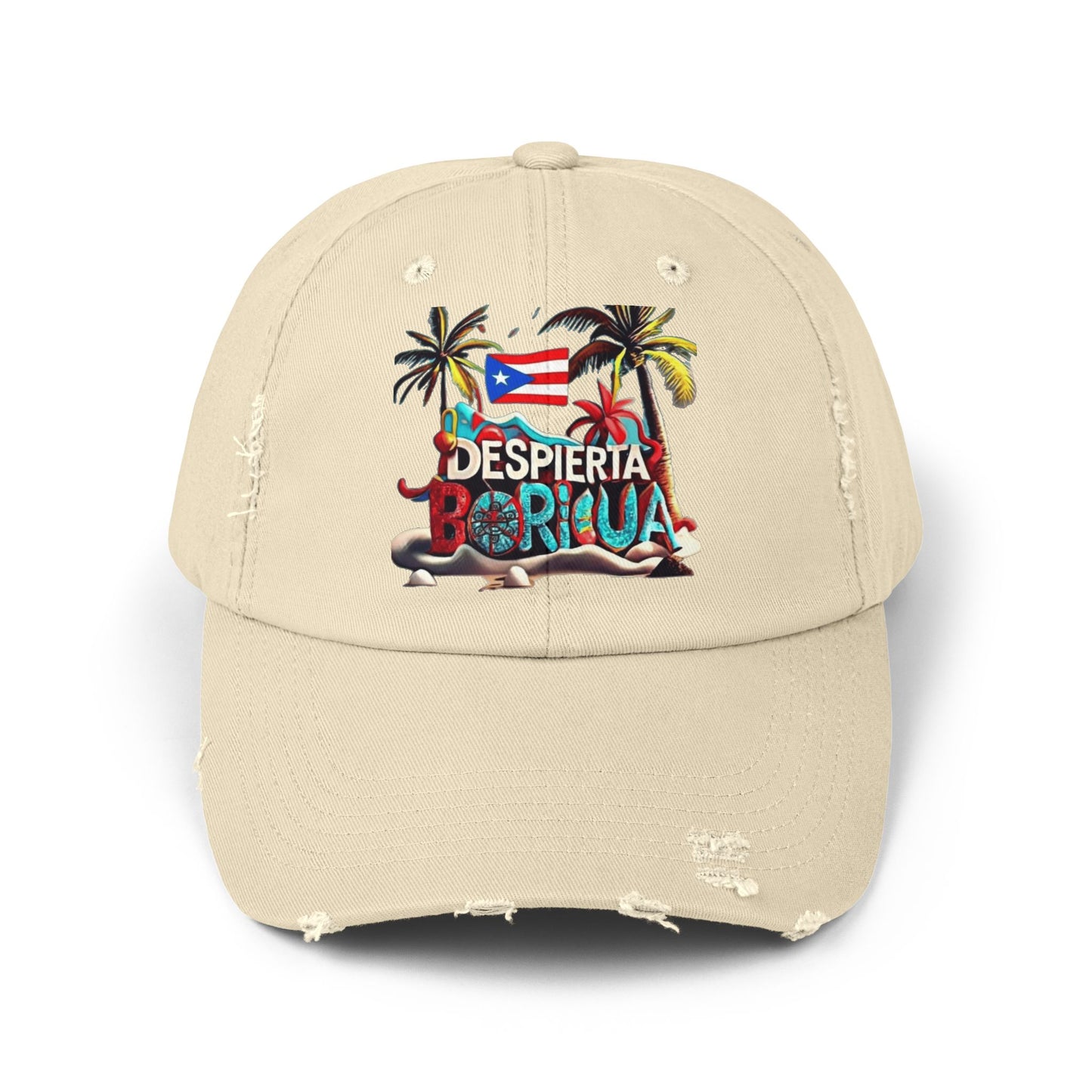 Puerto Rican Snapback Tropical Distressed Cap, Puerto Rican Pride Hat, Summer Accessories, Vacation Gear, Gift for Travelers