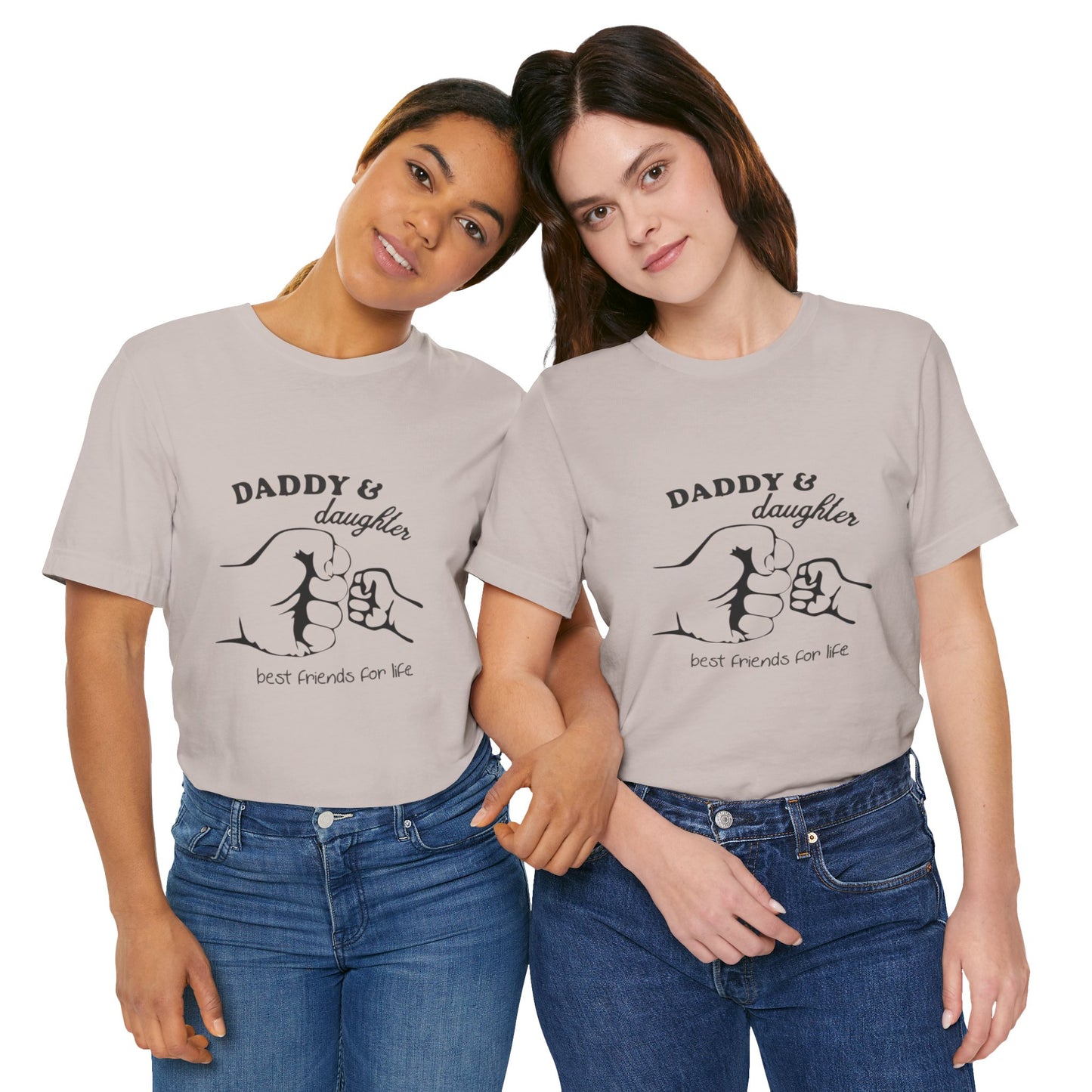 Daddy Daughter Best Friends Unisex Tee Fathers Day Gift, Family Matching Shirts, Kids & Dad Tee, Cute Parenting Apparel