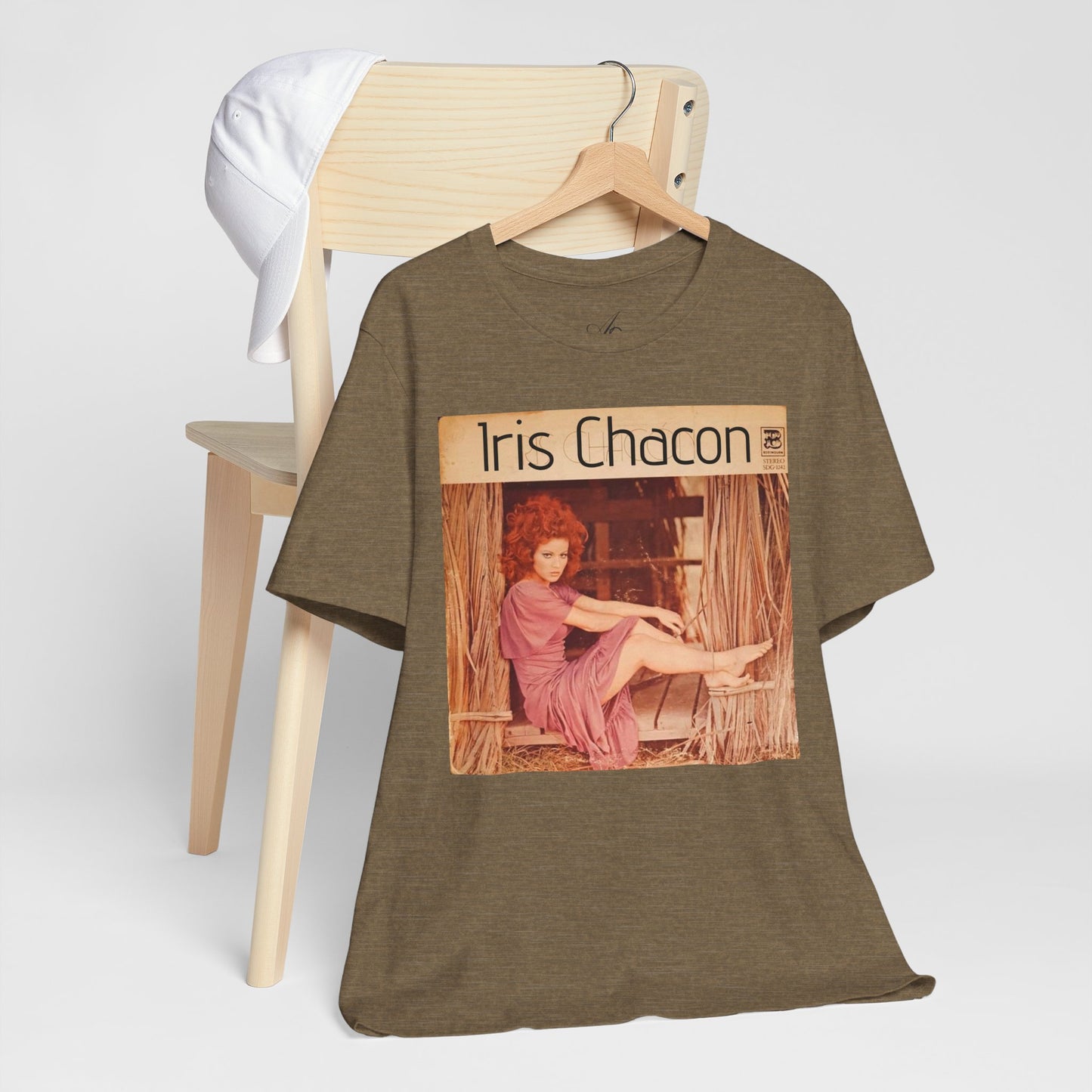 Retro Iris Chacon Unisex Tee, Vintage Music Shirt, Bohemian T-Shirt, Gift for Her, 90s Style Top