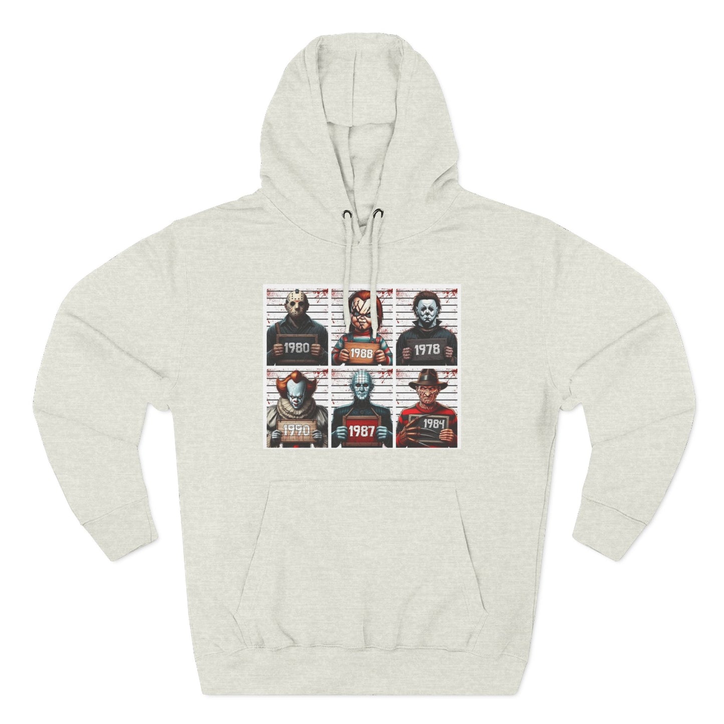 Spooky Vibes Only Halloween Sweater Retro Horror Movie Three-Panel Fleece Hoodie, Halloween Gift, Cozy Sweatshirt, Movie Lover Apparel, Vintage Movie Merchandise
