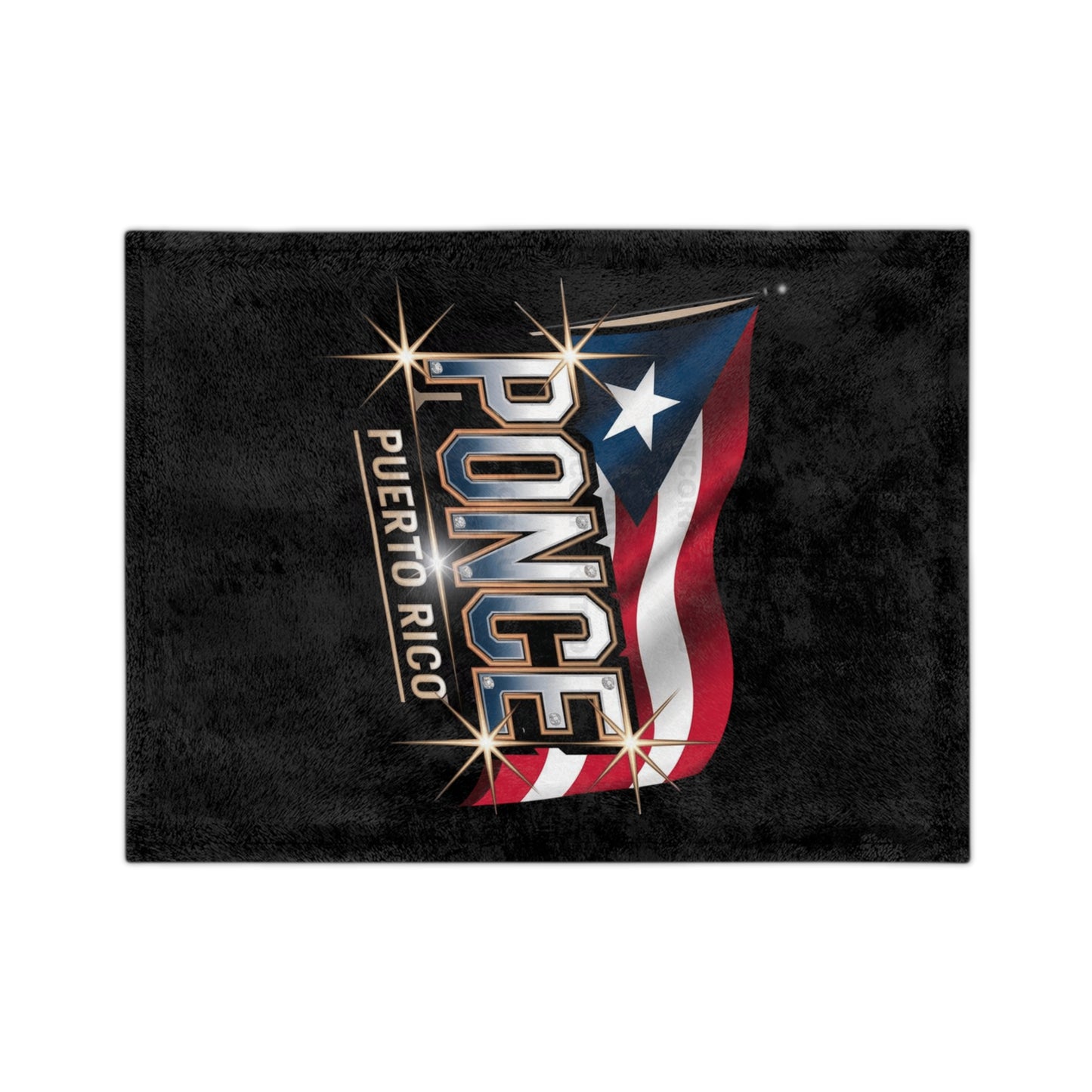 Ponce Puerto Rico Pride Microfiber Blanket, Cozy Home Decor, Travel Blanket, Gift for Puerto Ricans, Beach Blanket, Soft Throw