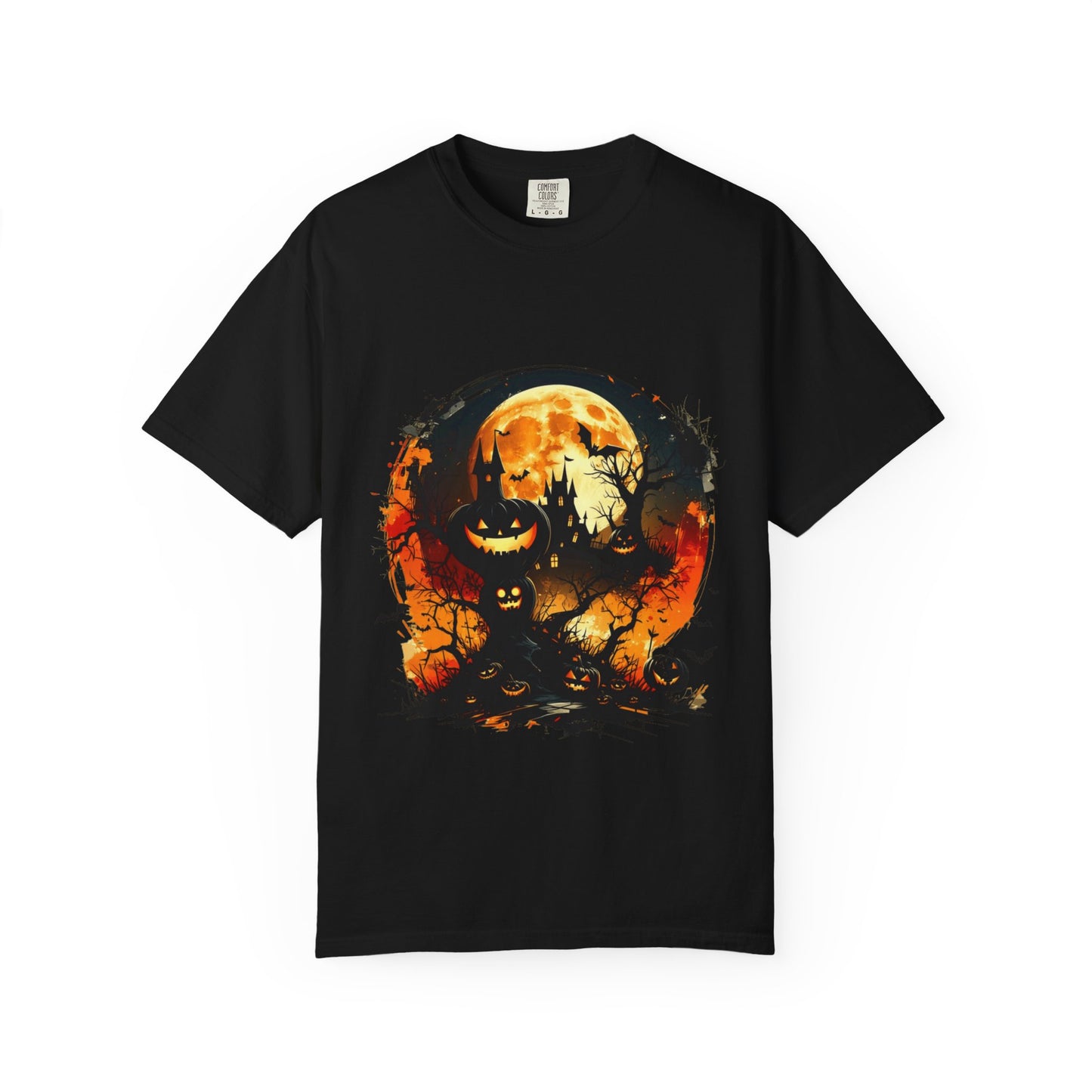 Halloween Moon Graphic T-shirt, Unisex Spooky Shirt, Fall Outfit, October Fest Tee, Halloween Party Wear, Trick or Treat T-shirt