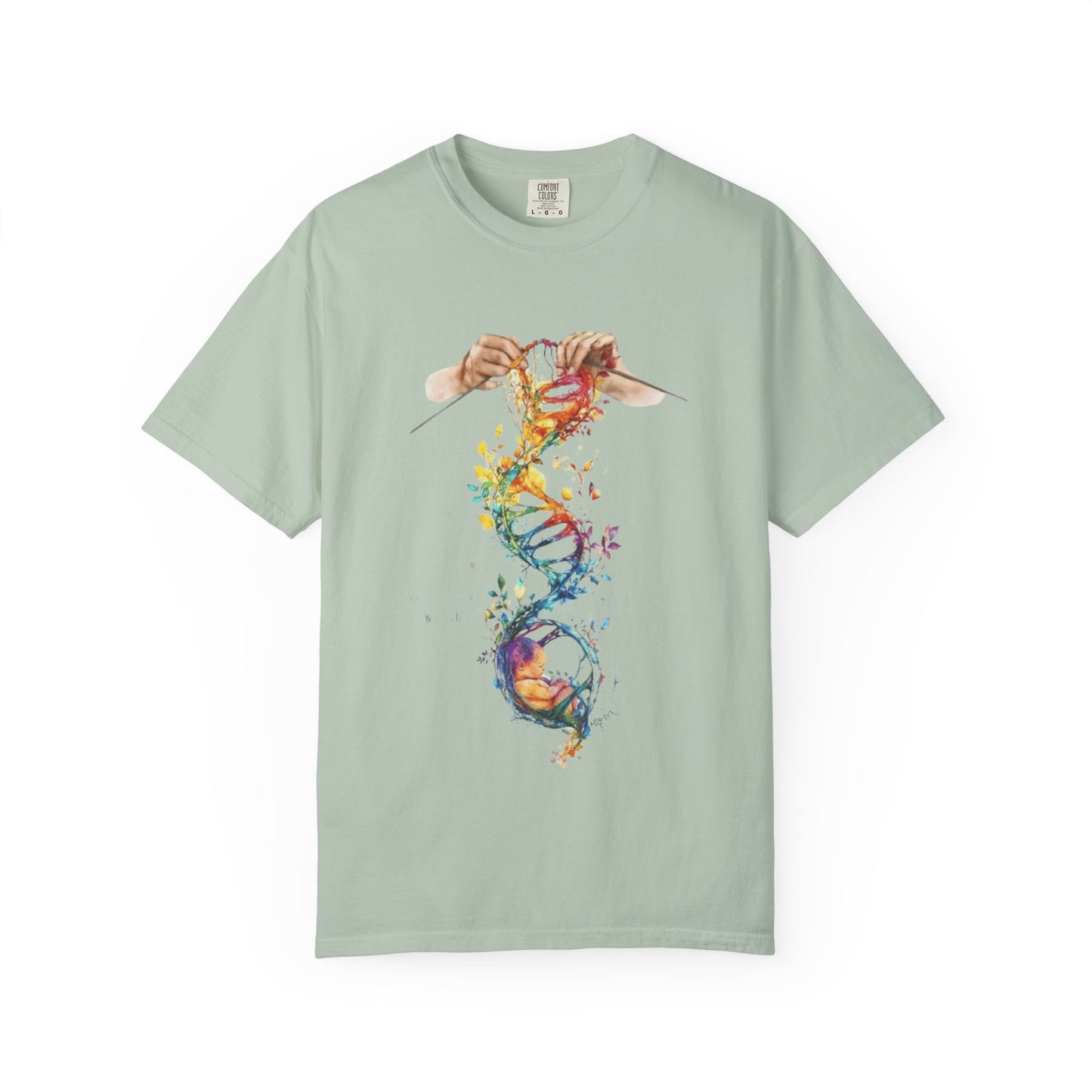 👚 Soft. Stylish. Mom-approved. Order now and gift her something she'll actually wear! Colorful DNA Art Unisex T-shirt, Science Tee, Creative Garment, Gift for Scientists,