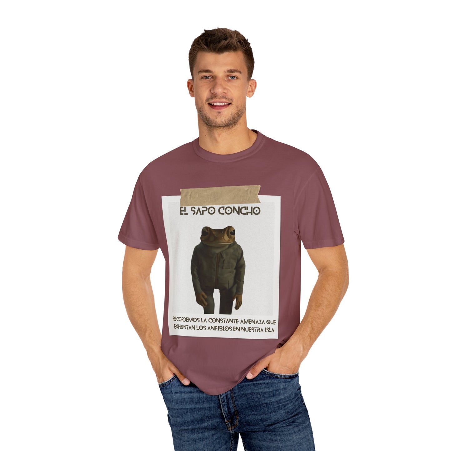 Puerto Rico in Every Stitch Frog Graphic Tee,Summer Vibes, Unique Gift for Nature Lovers