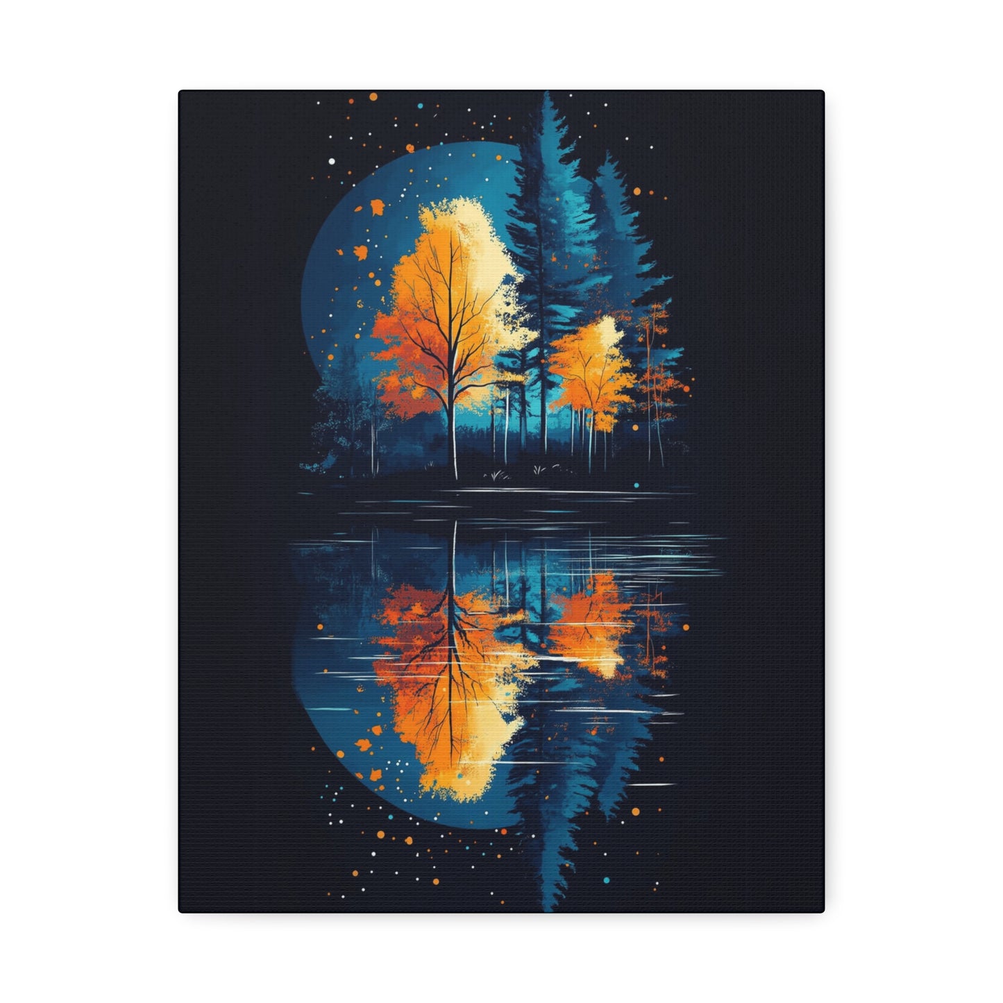 Vibrant Autumn Landscape Canvas Art | Fall Decor | Nature Wall Art | Home Decor | Gift for Nature Lovers